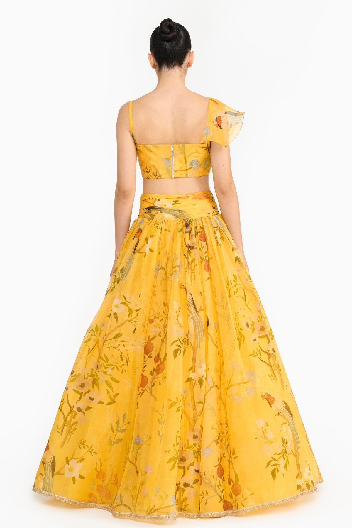Yellow Chinoiserie Lehenga Set