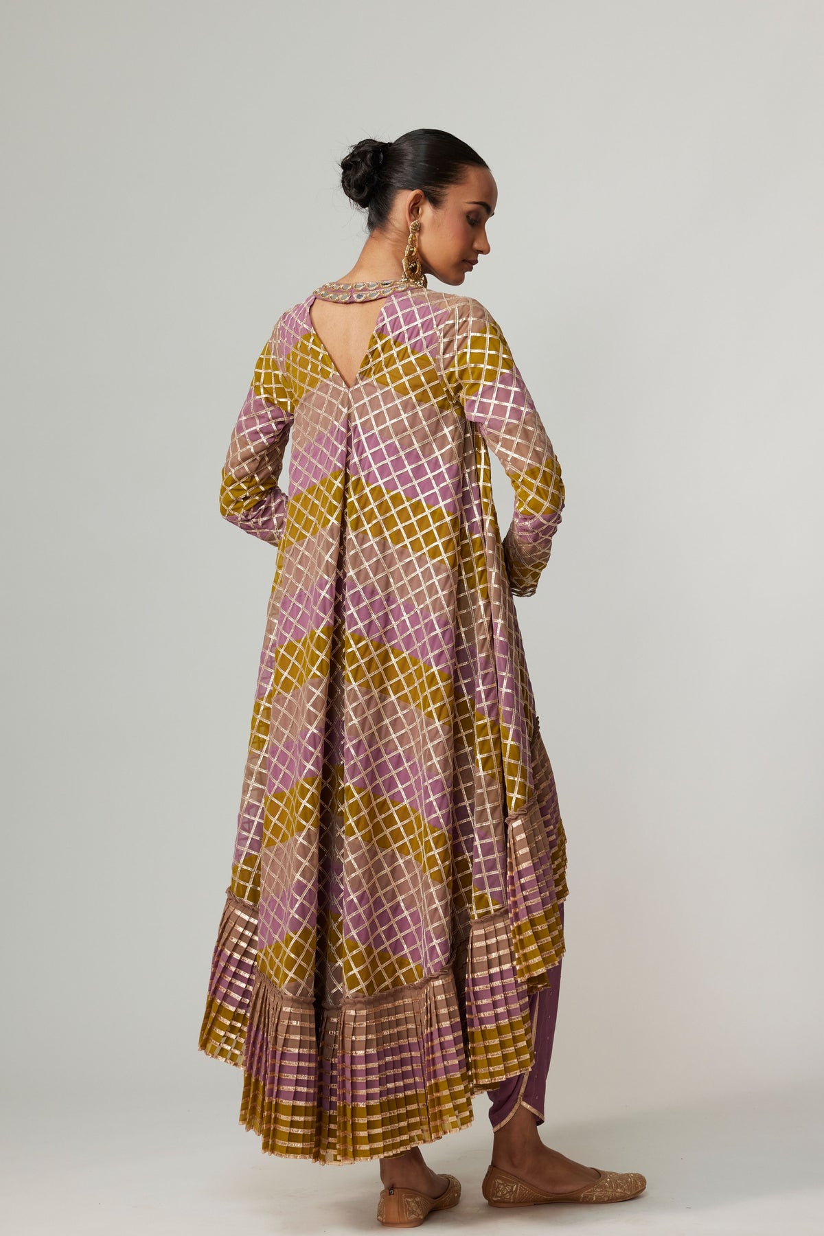 Green Multicolor Dhoti Kurta Set