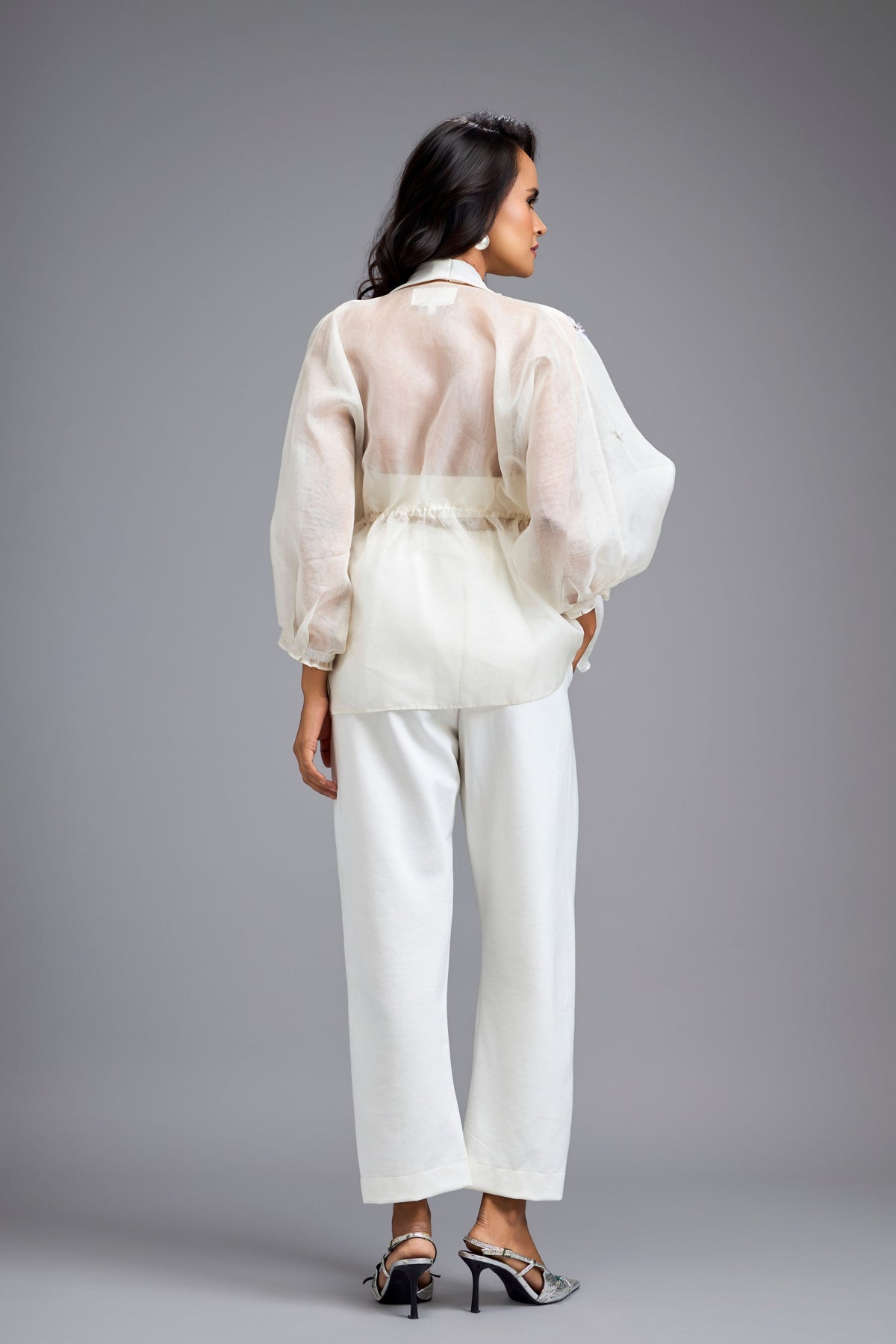 White Embellished Co-ord Set