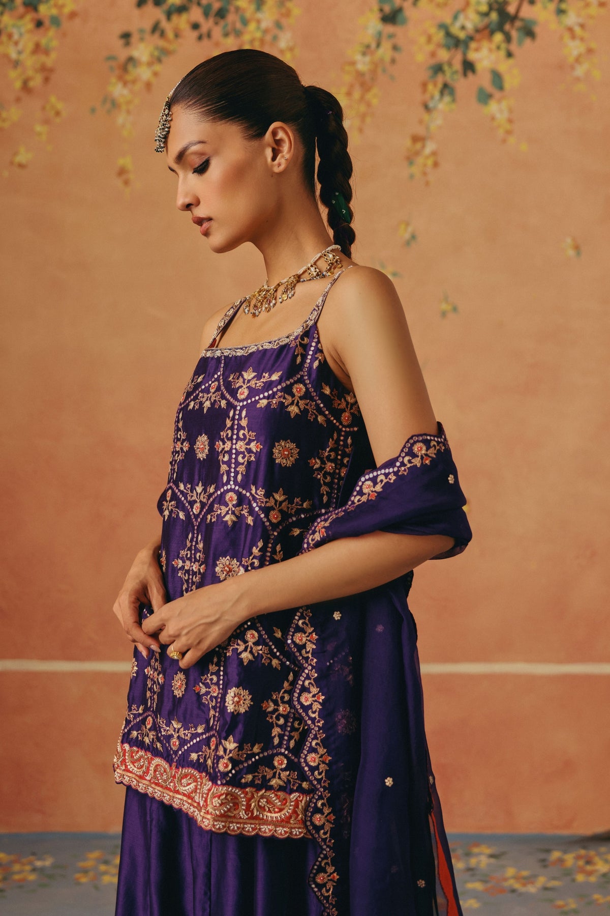 Jamun Gul Sharara Set