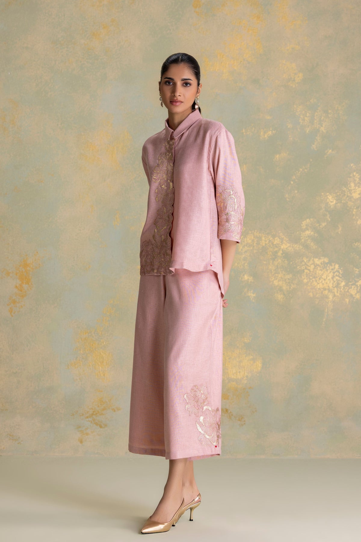Golden Grace Blush Co-Ord Set