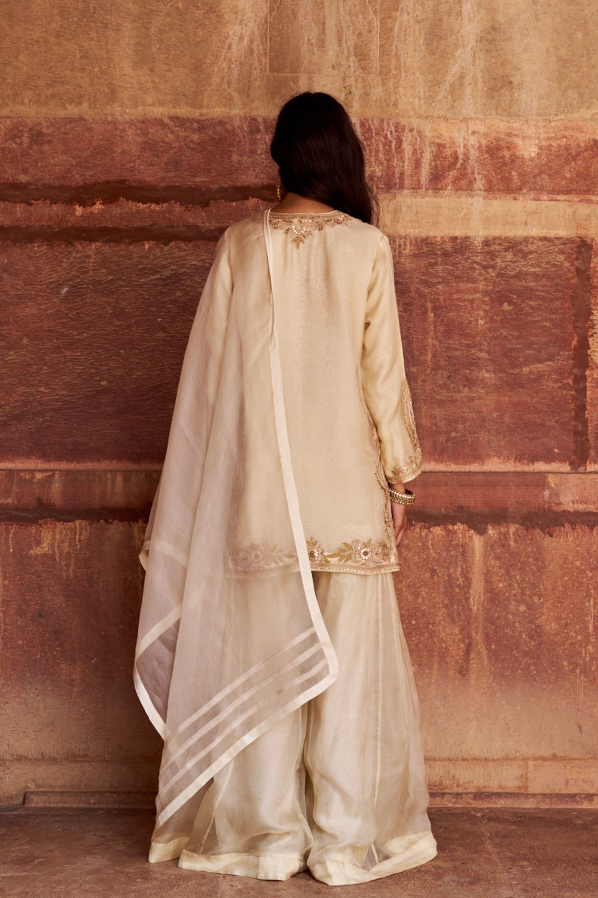 Ivory Sharara Set