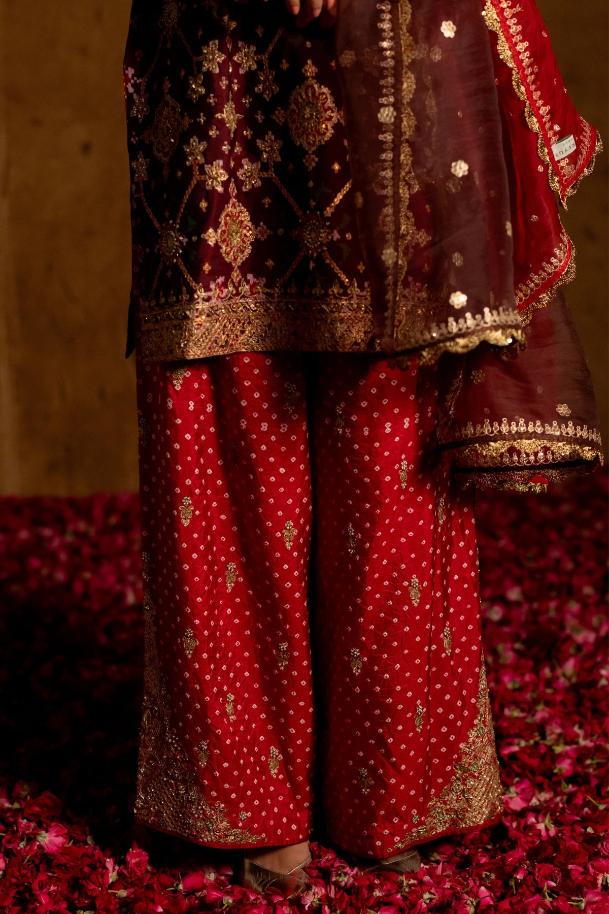 Sunita Patola Bandhani Set