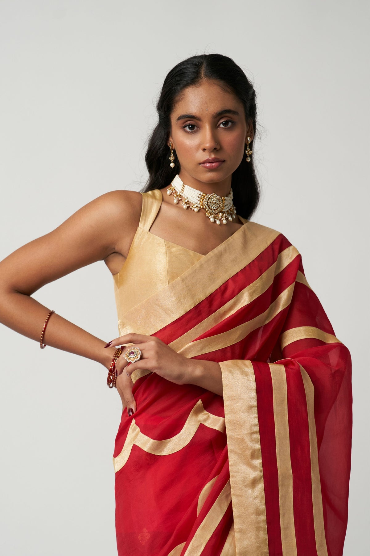 Ruby Mehrabiya Saree