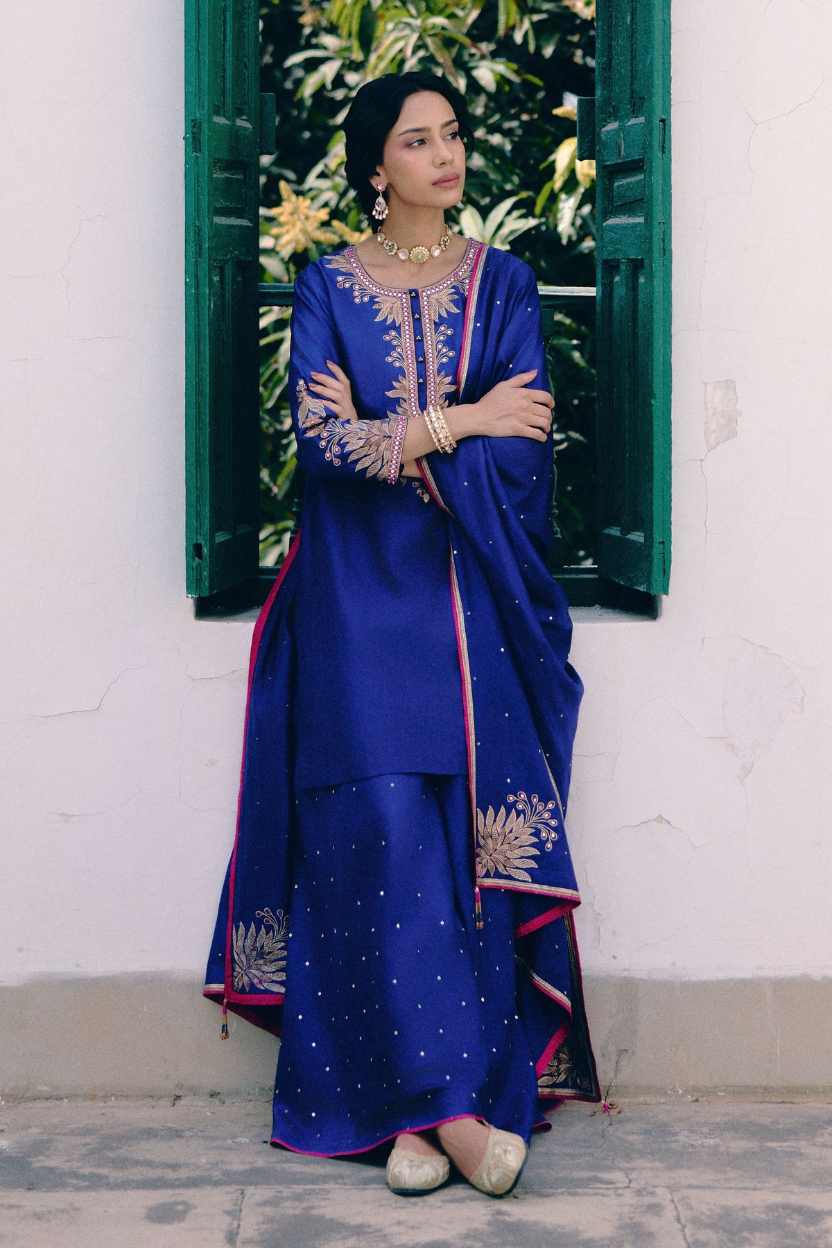 Neel Mor Sharara Set