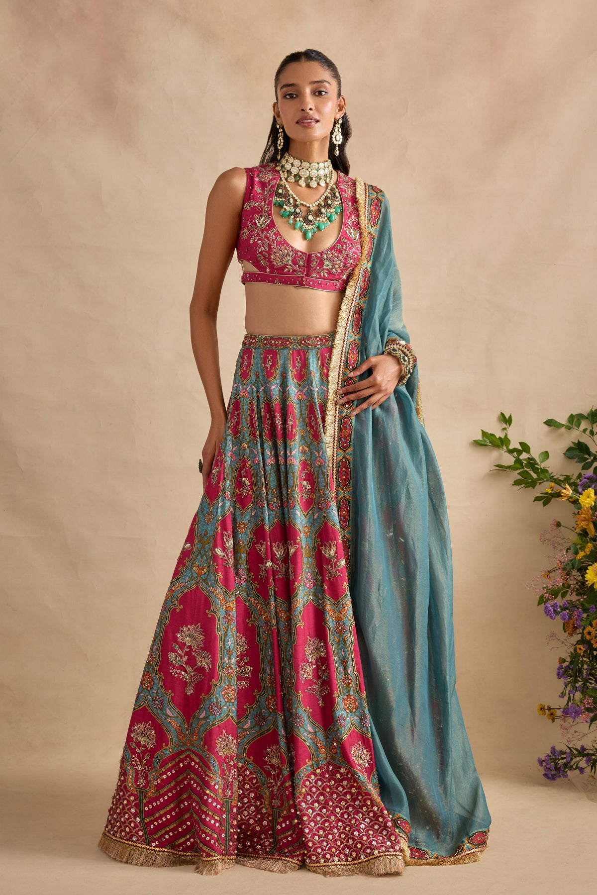 Shazia Green Lehenga Set