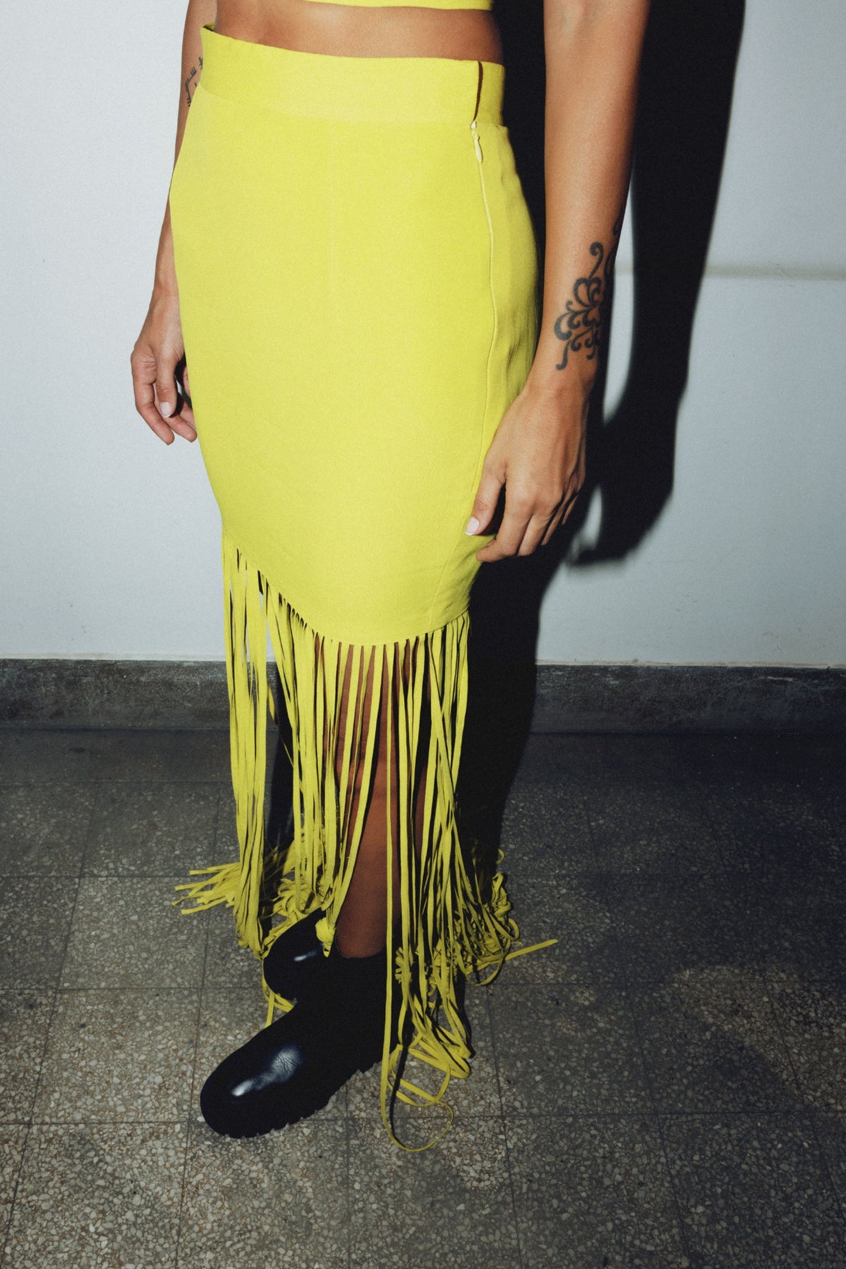 Lexus Bustier &amp; Fringe Skirt