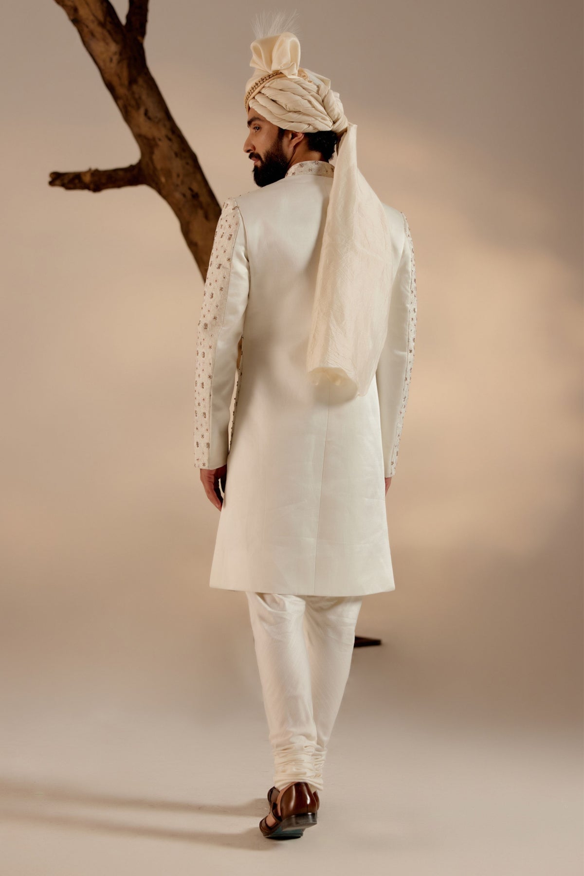 Albino White Sherwani