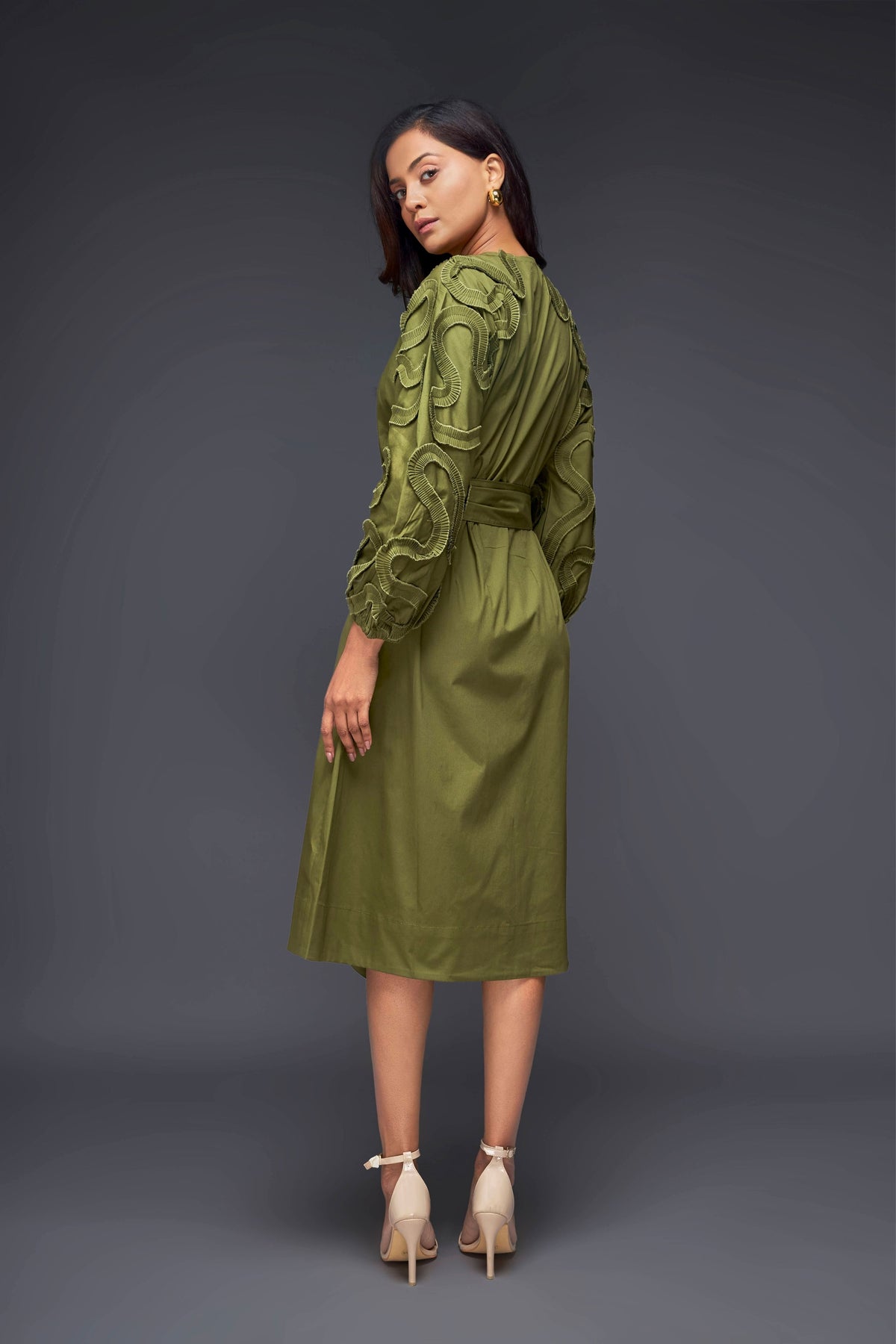 Green Frill Dress