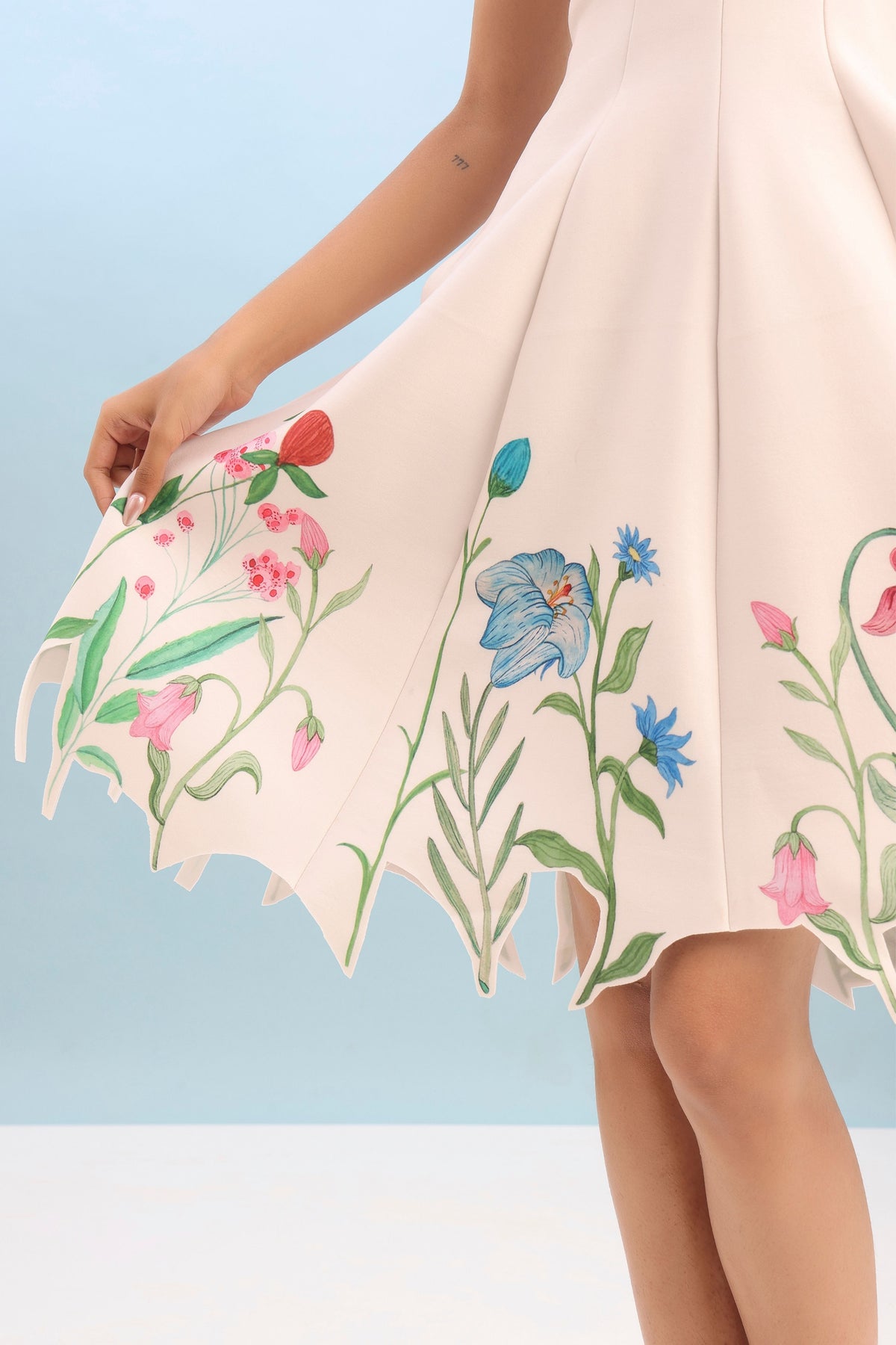 Short Floral Printed Dress