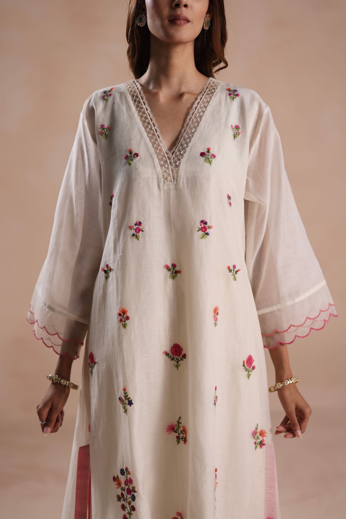 Zeya Ivory Kurta Set