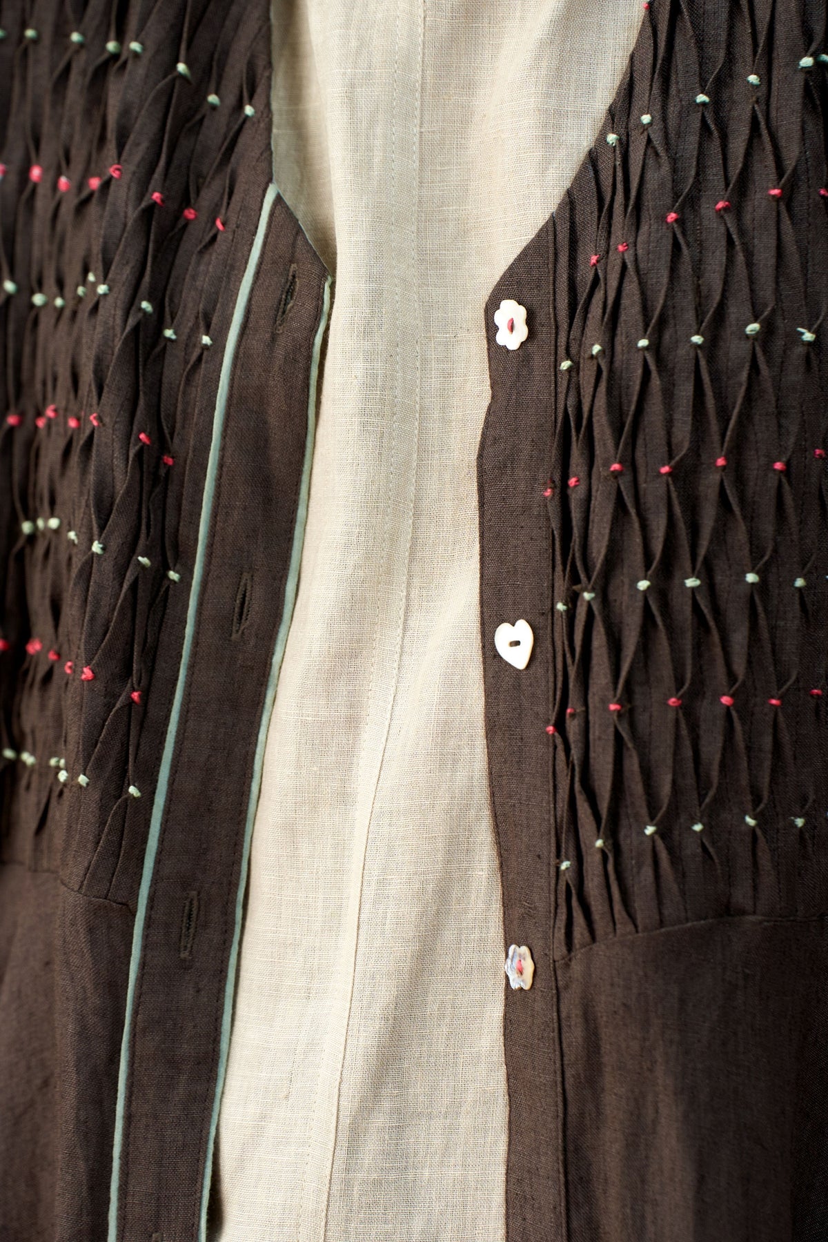 Pollen Ash Black Linen Jacket