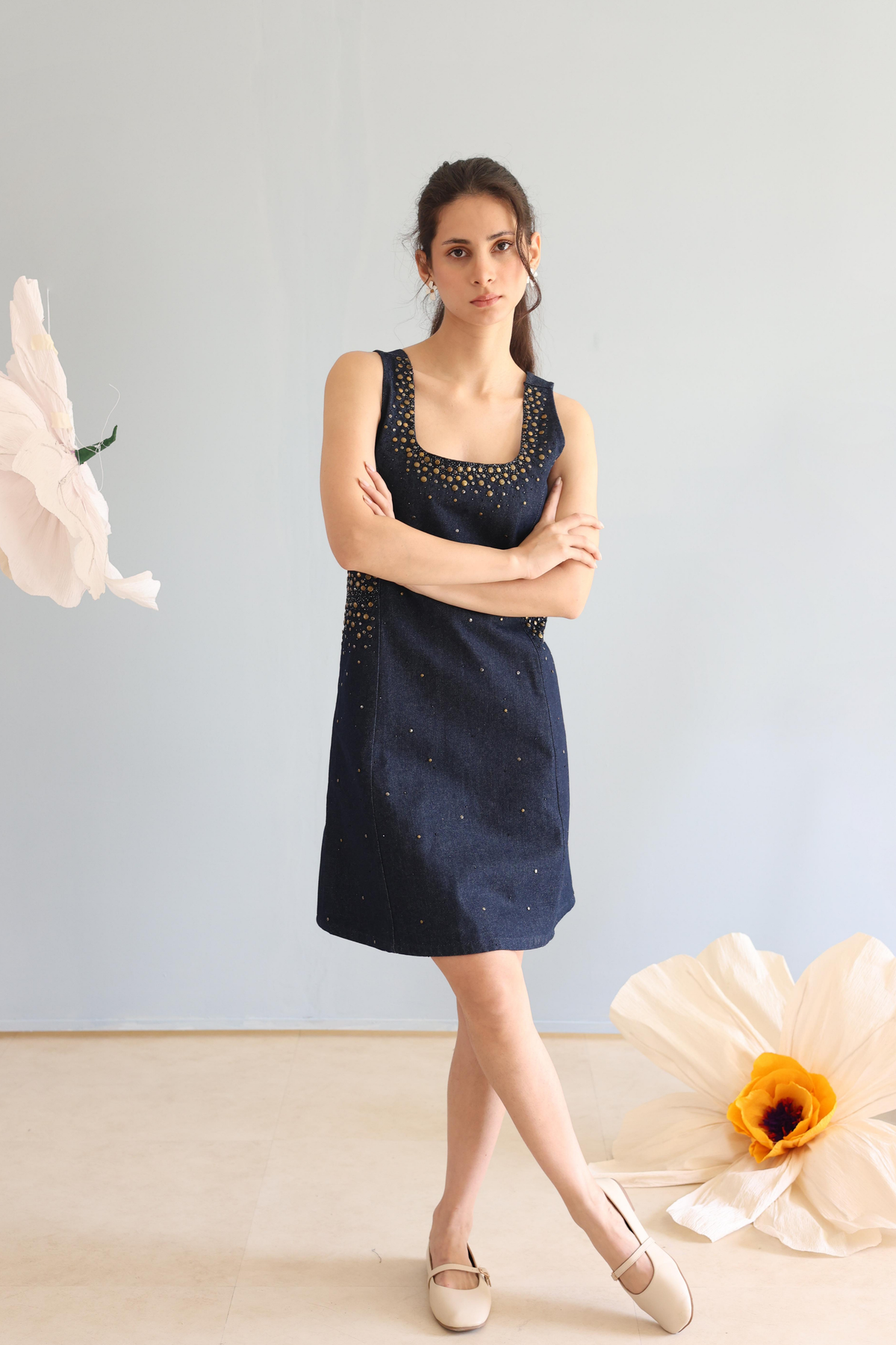 Midnight Blue Denim Dress
