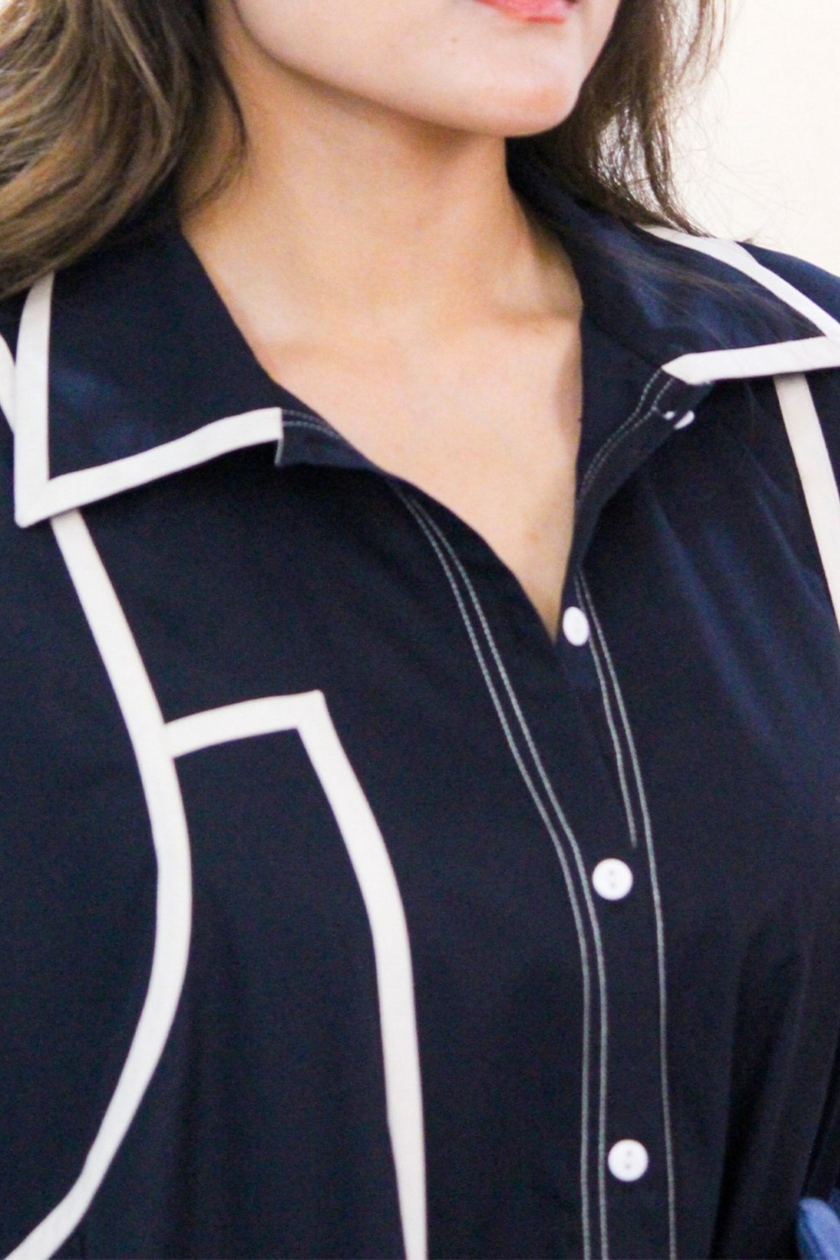 Raven Line Shirt Dress