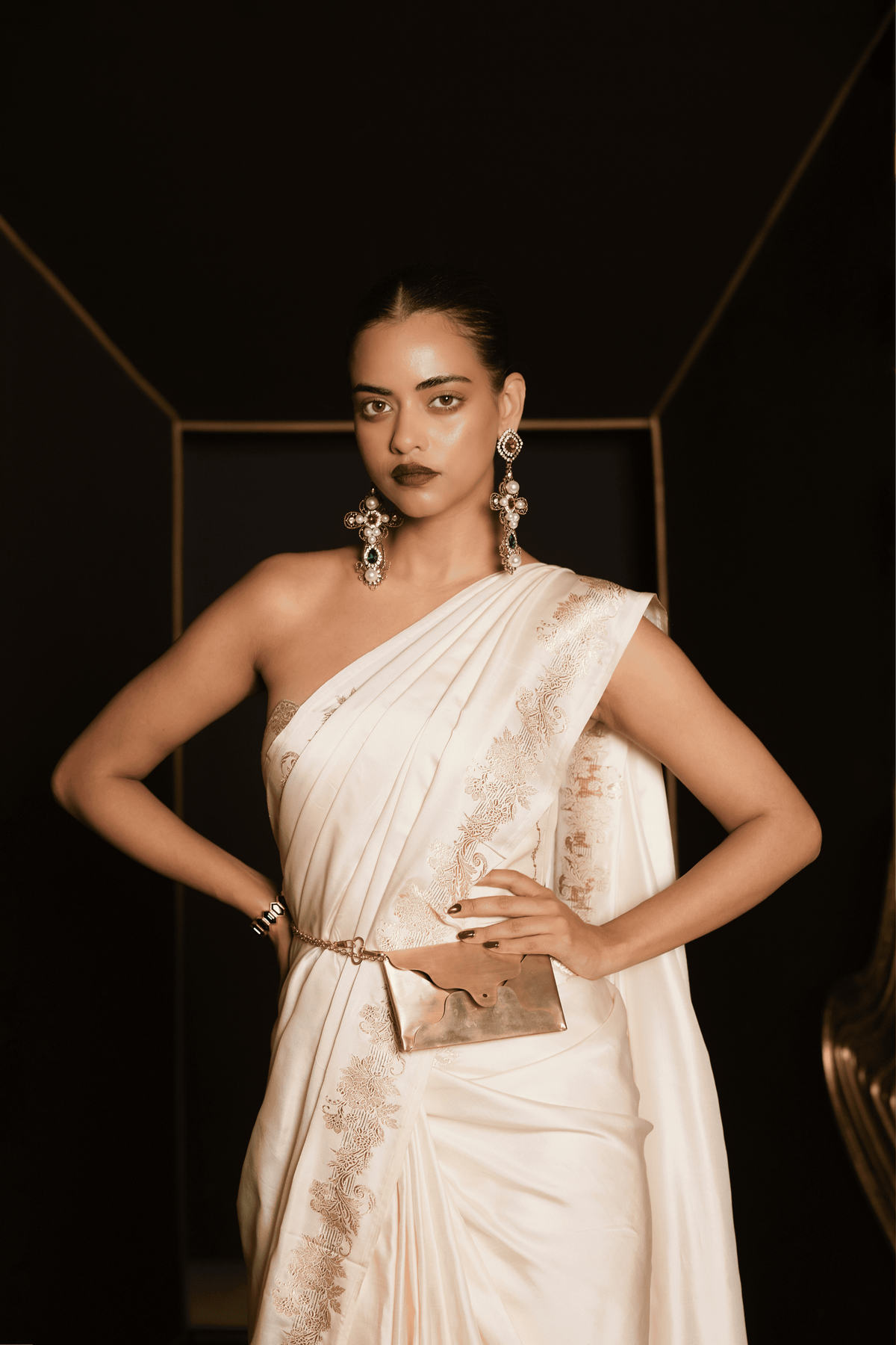 Ivory Promise Saree