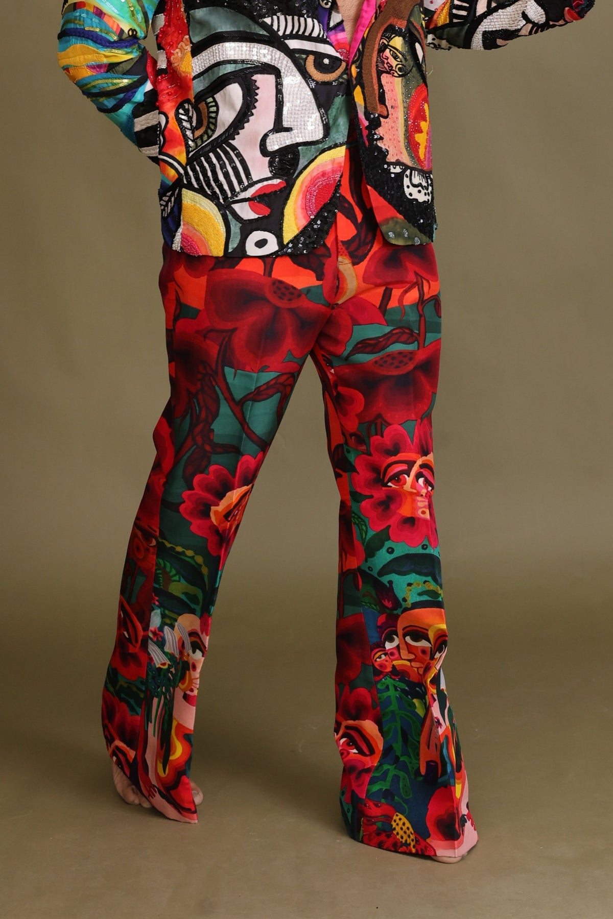 Sol Printed Flared Trouser