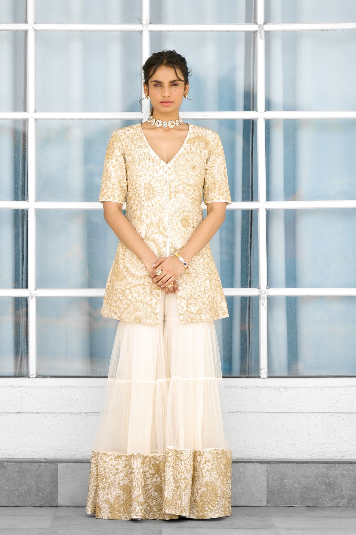 Sun Ray Sharara Set