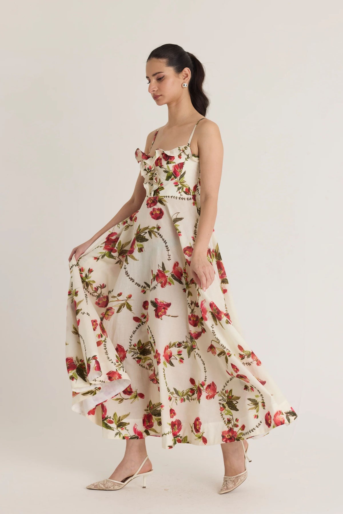 Rosita Cotton Frill Dress