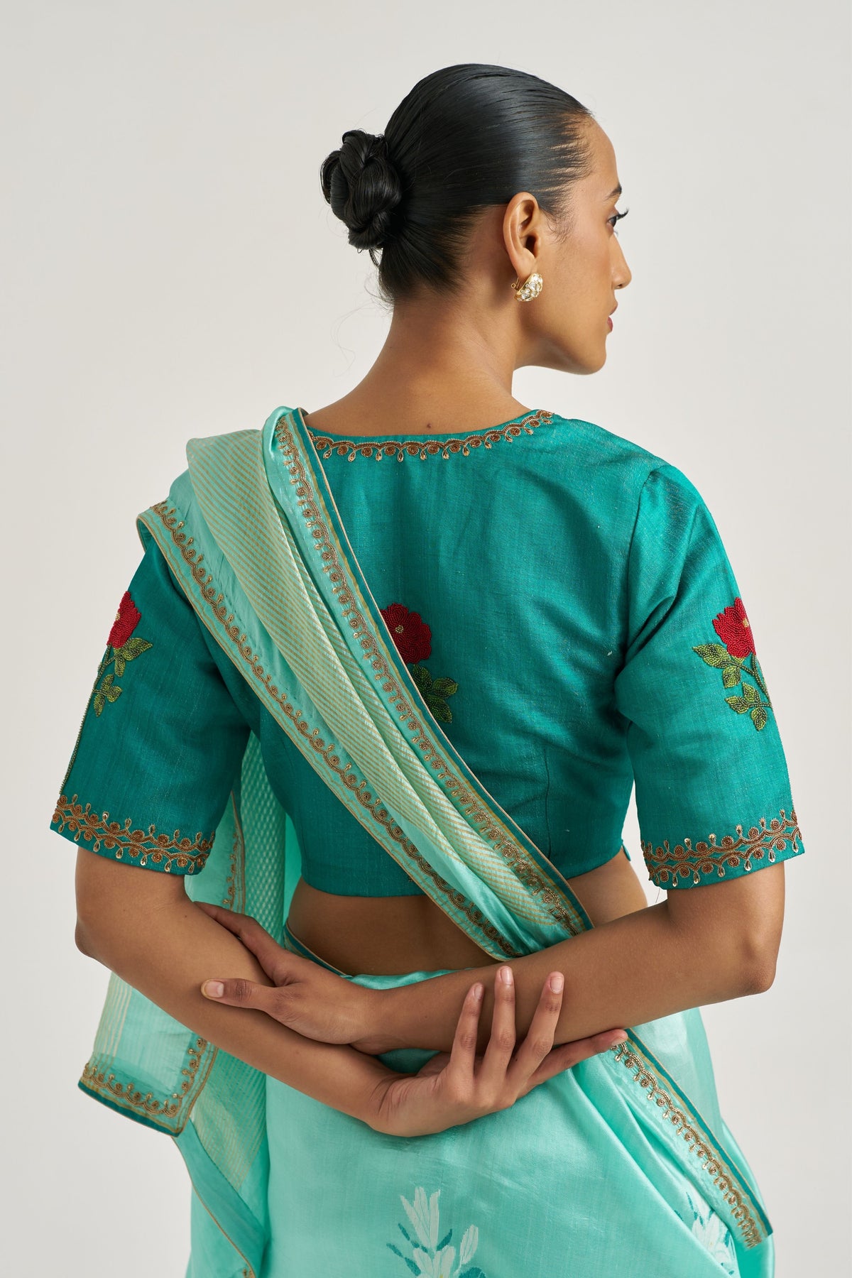 Rose Green Blouse