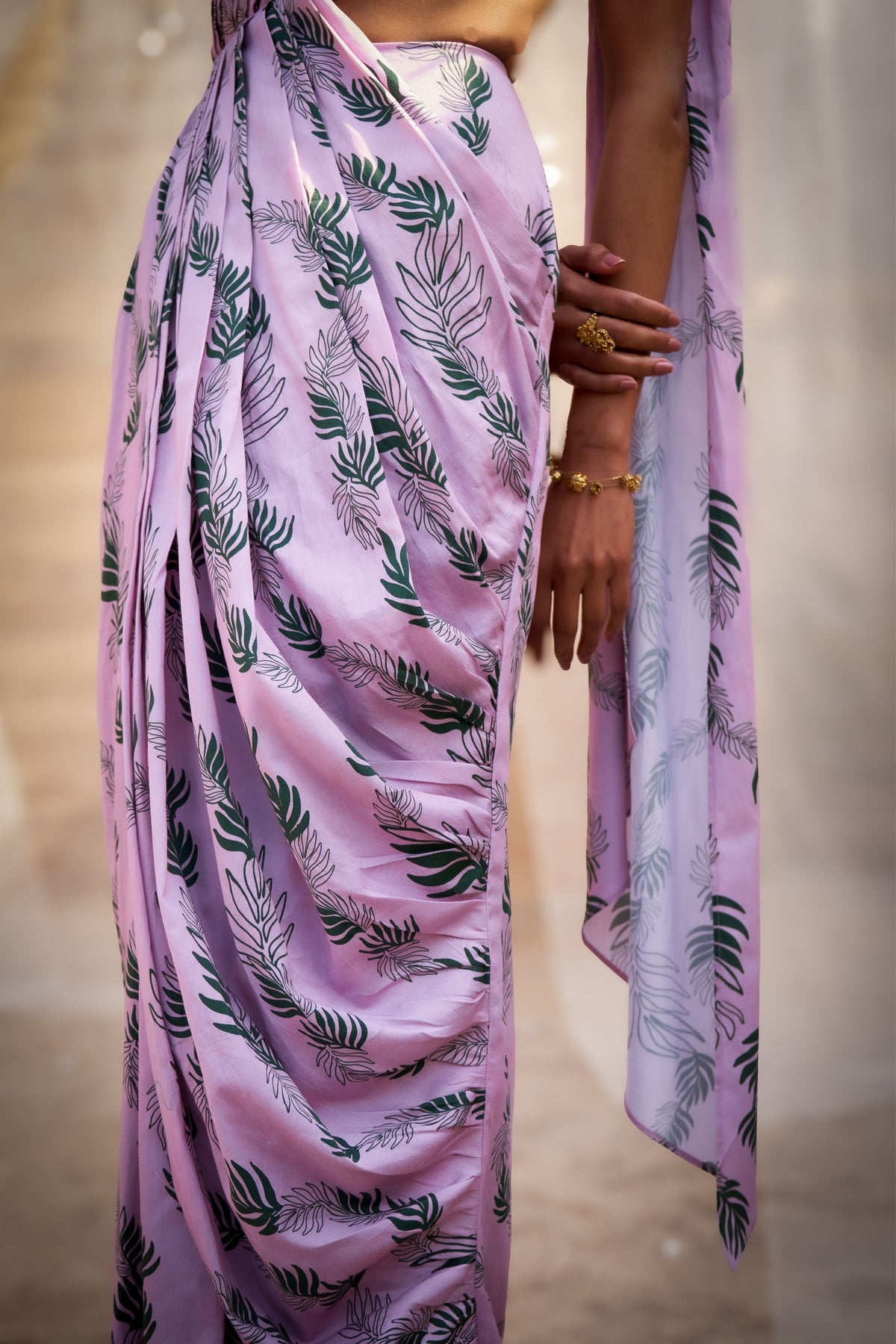 Reveria Draped Saree Dress