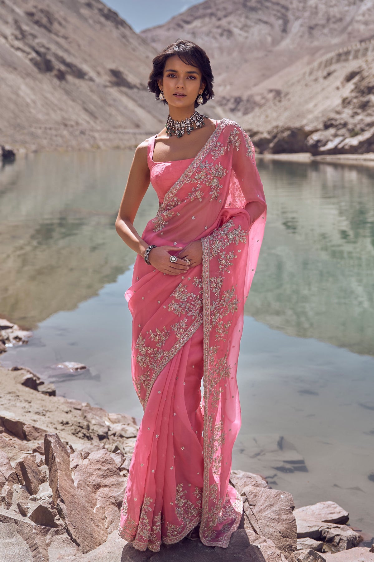 Inayat Pink Saree