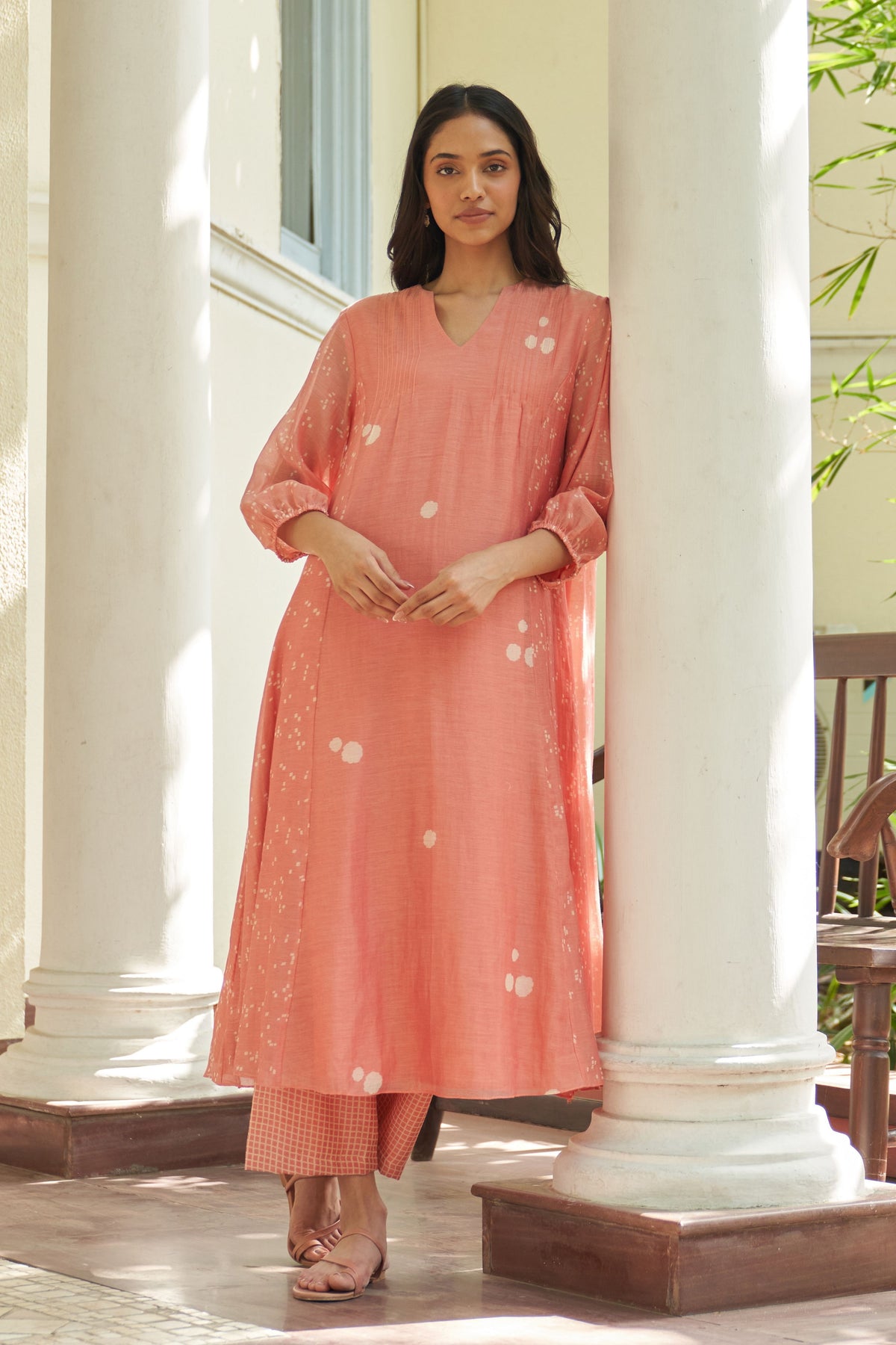 Hibiscus Pintuck Kurta Set