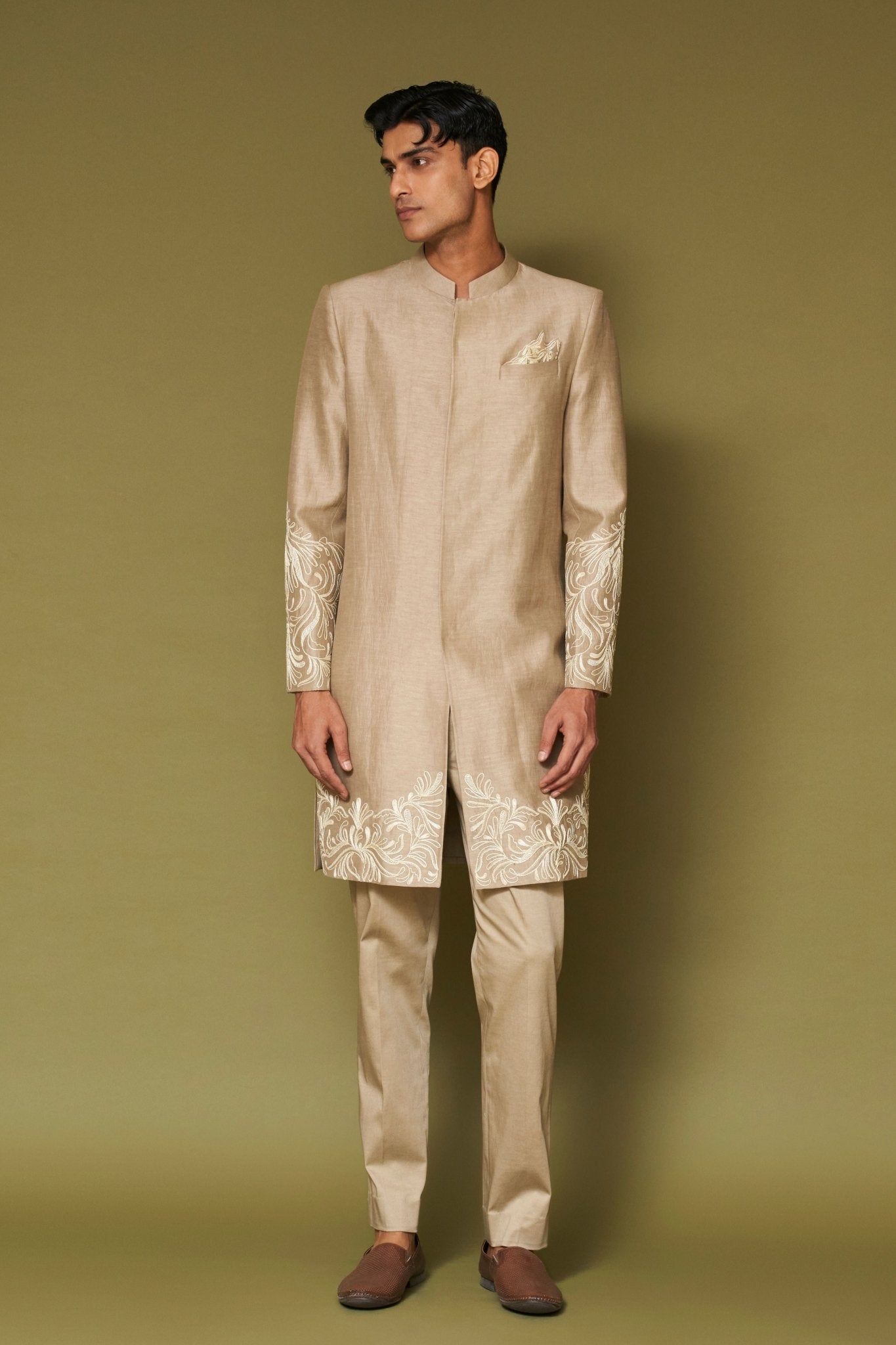 Sand Dori Sherwani Set - Devnaagri Menswear - Elahe