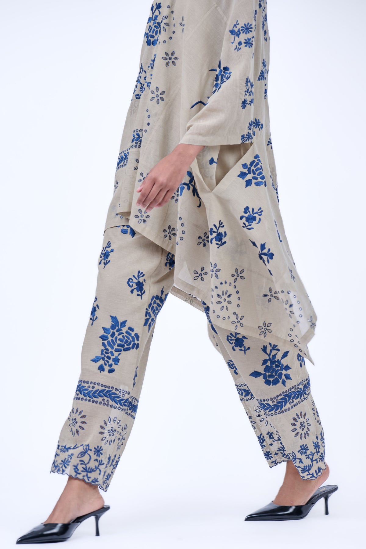 Cutwork Pant in Cotton