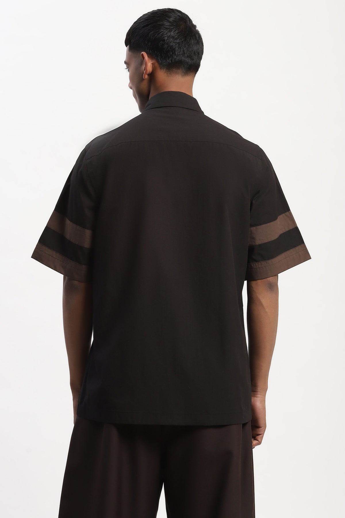 Black Patchwork Shirt