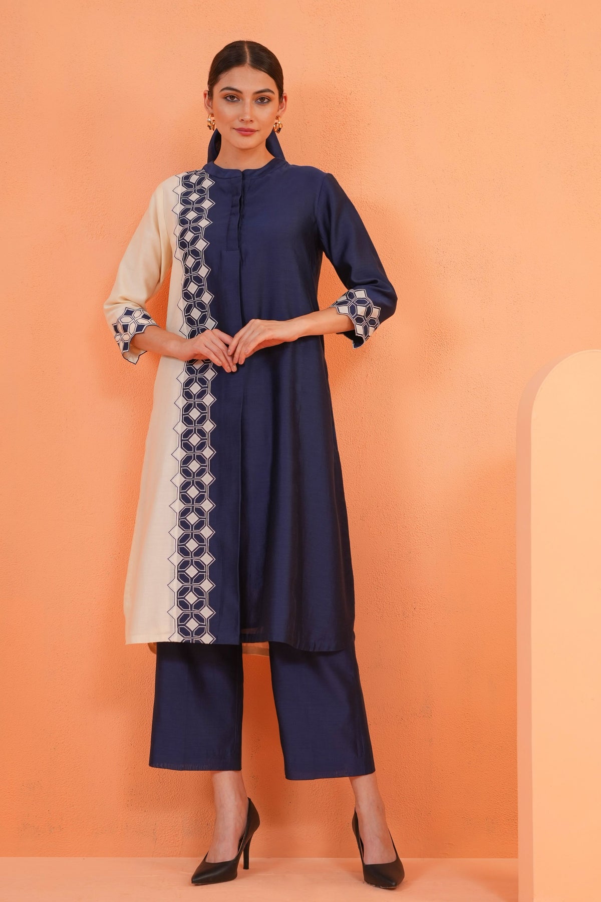 Blue Symphony Tunic Set