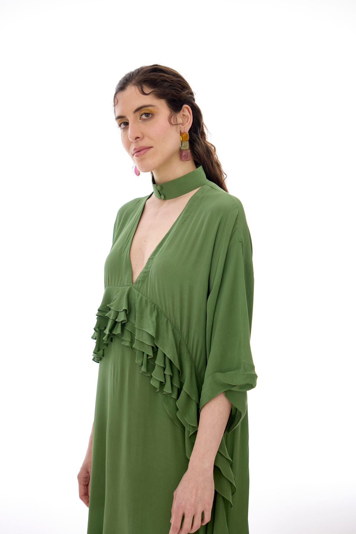 Nadia Green Boxy Dress