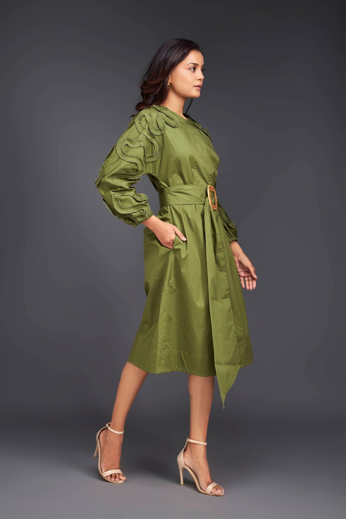Green Frill Dress