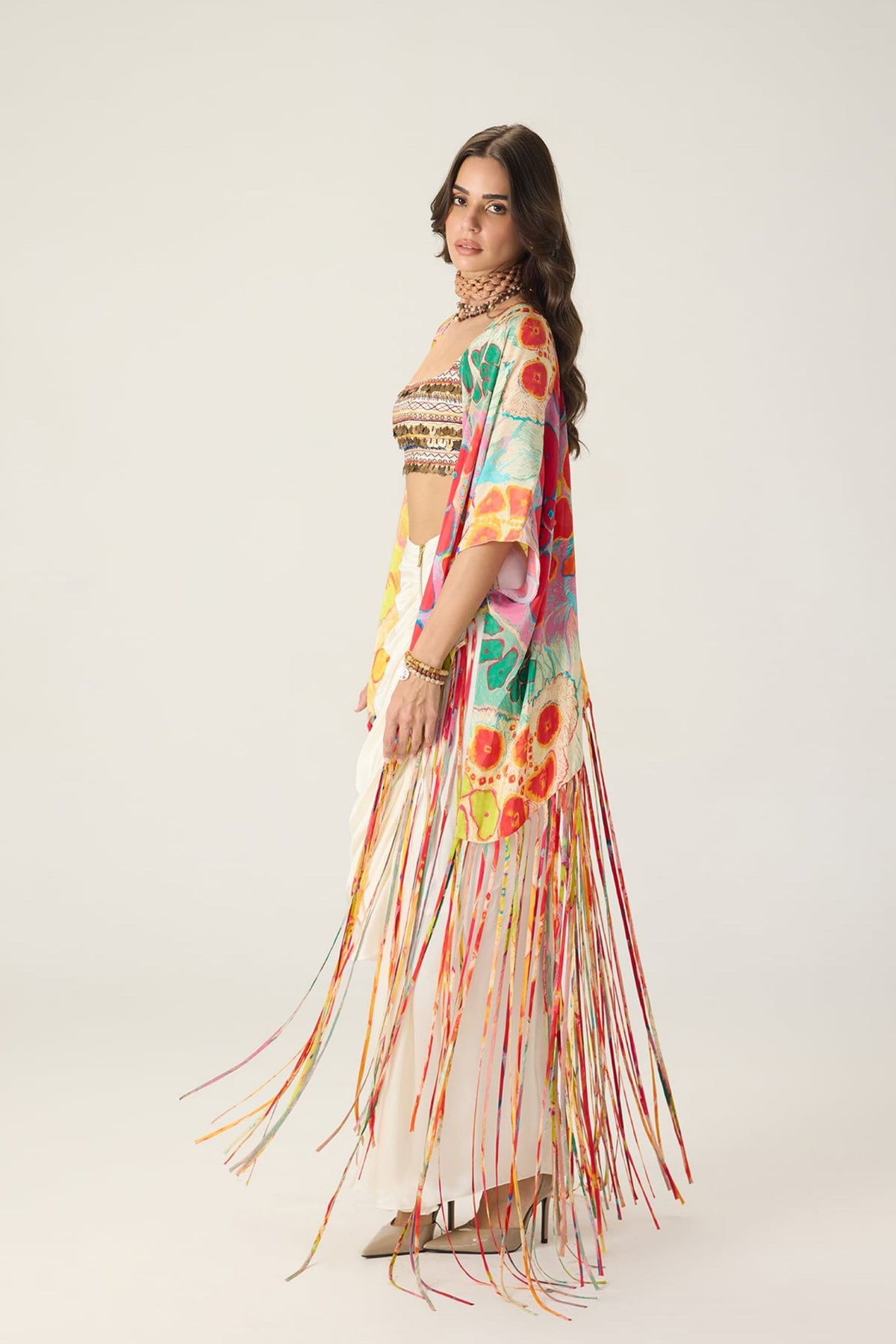 Multicolor Leni Cape