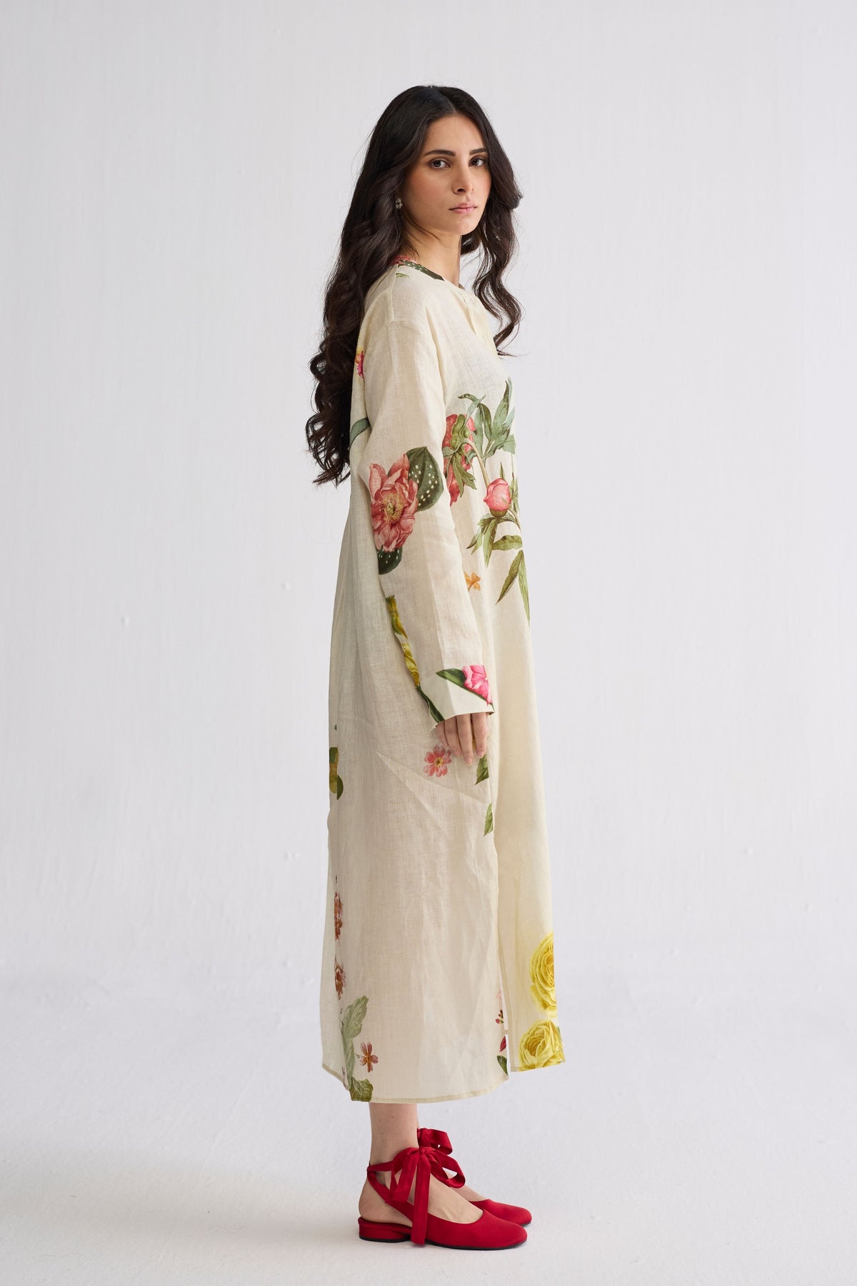 Primavera Linen Shirt Dress