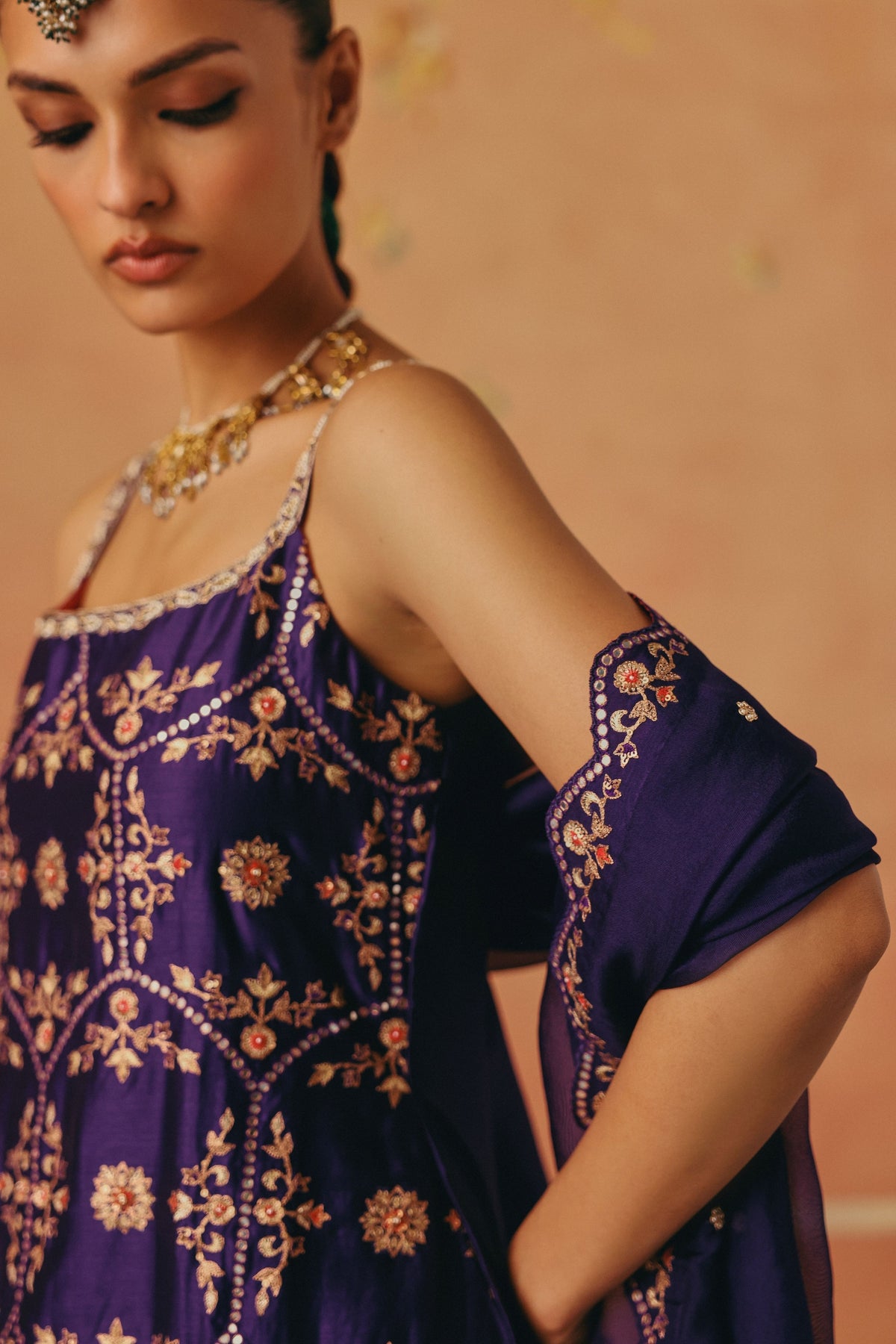 Jamun Gul Sharara Set