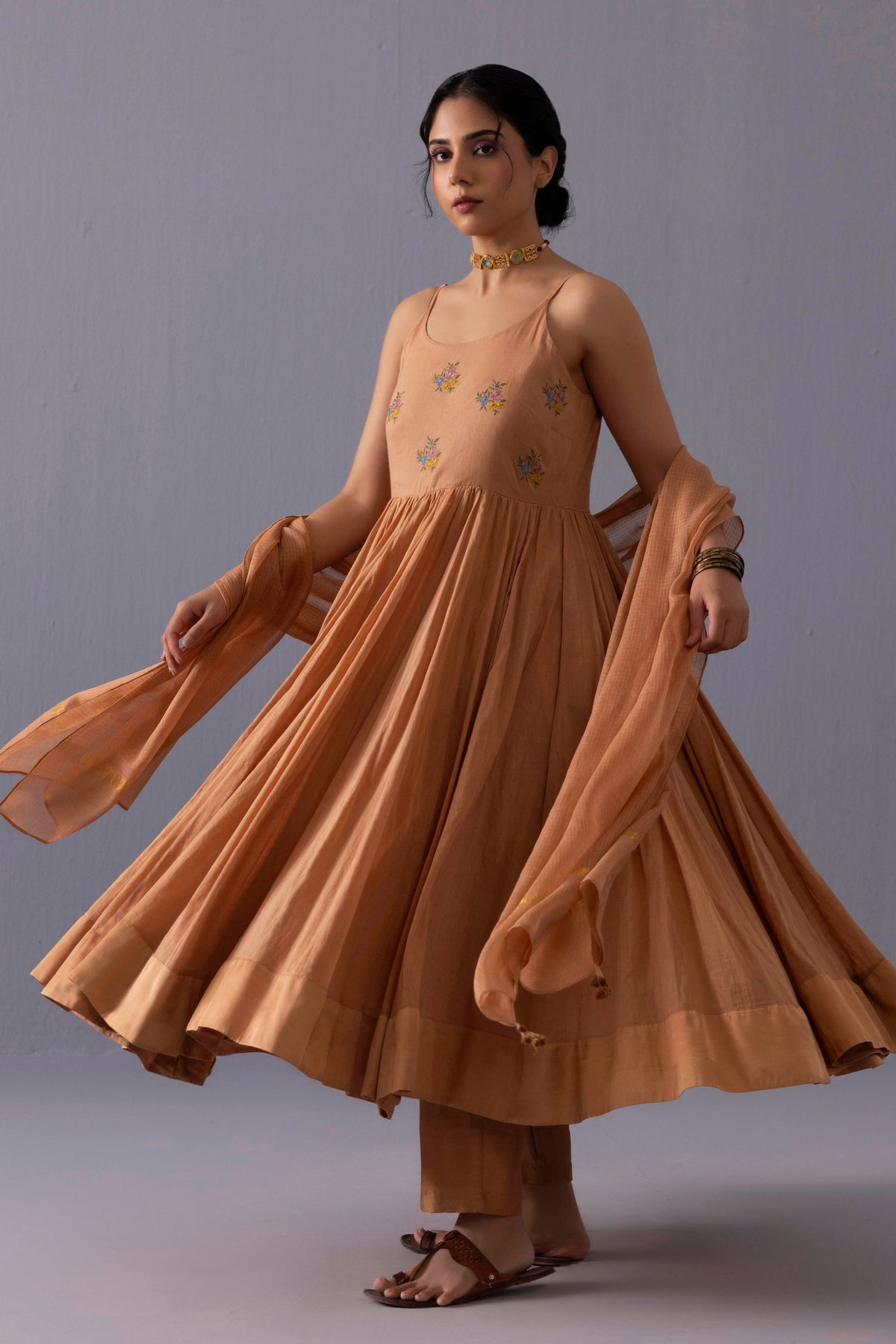 Mira Orange Kurta Set