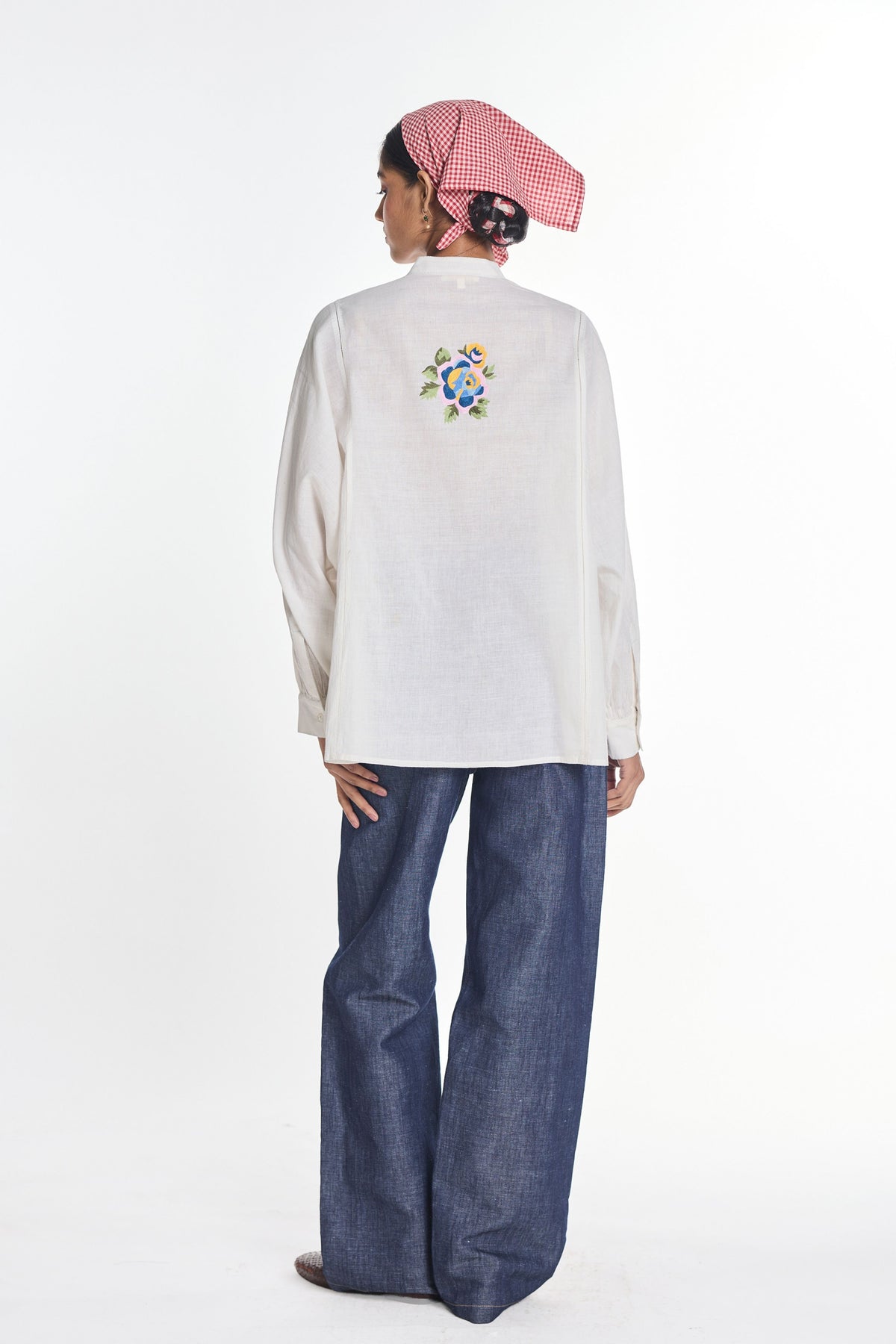Mistletoe White Panel Shirt