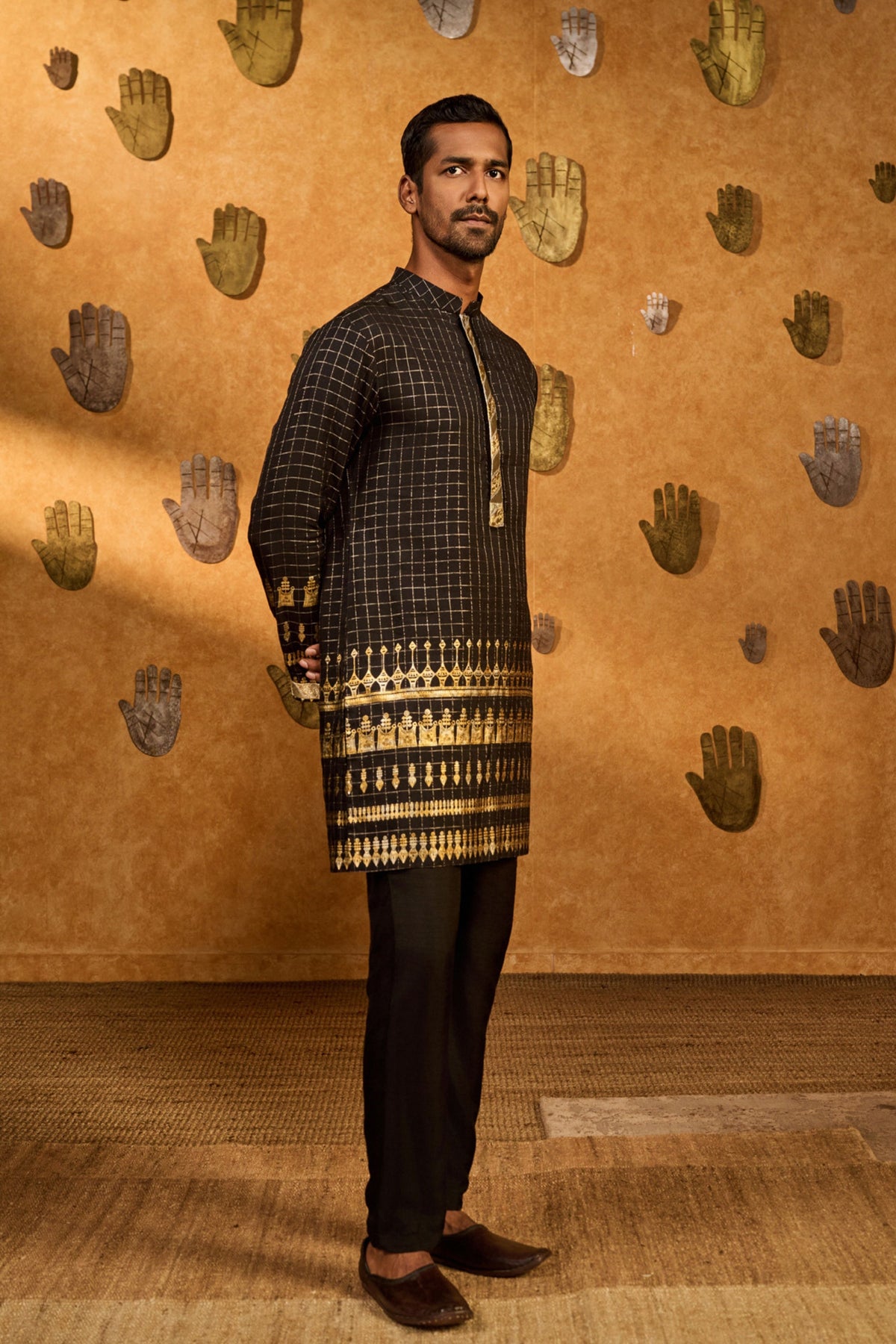 Black Midas Touch Kurta Set