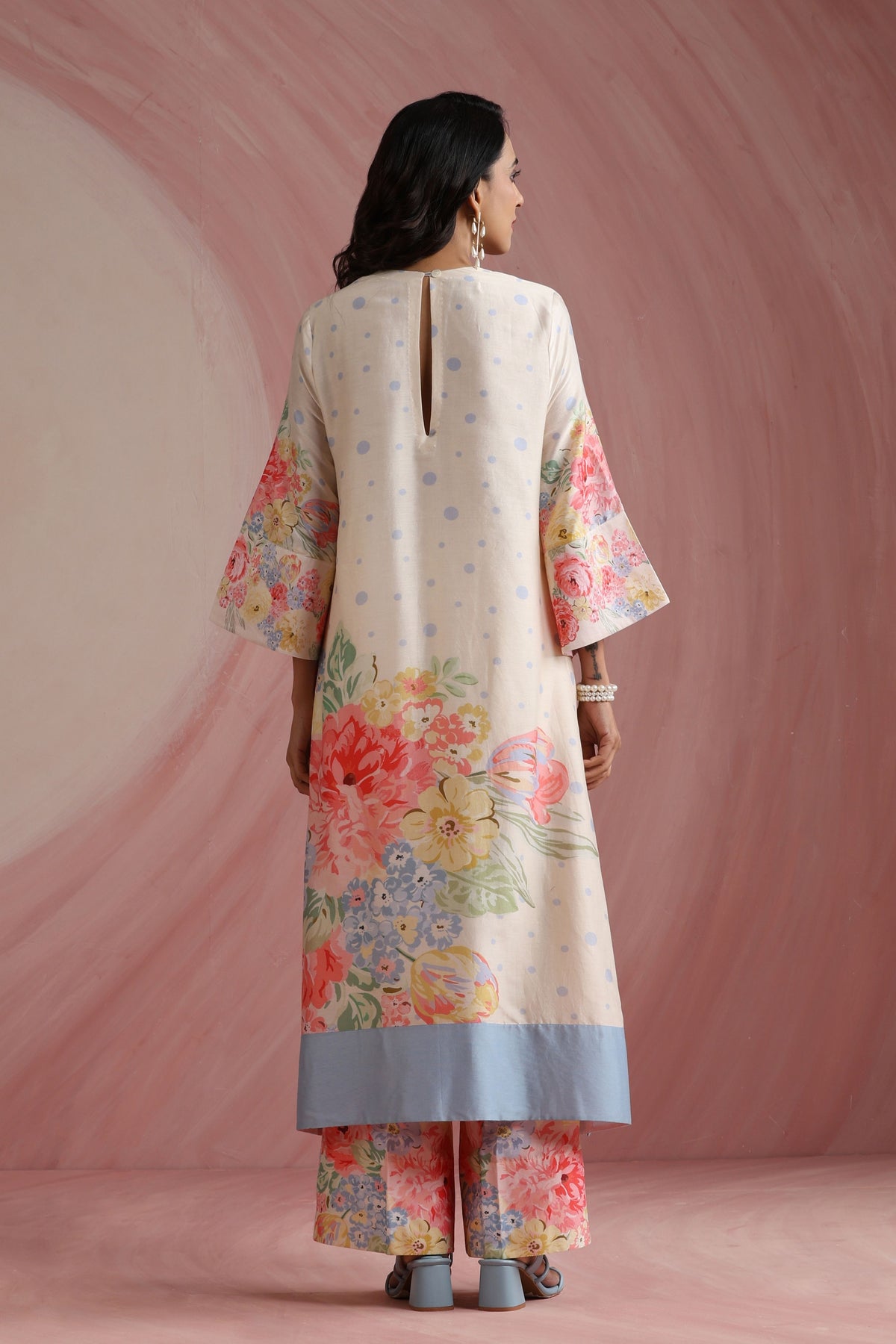 Ivory Mahal Chanderi Kurta Set