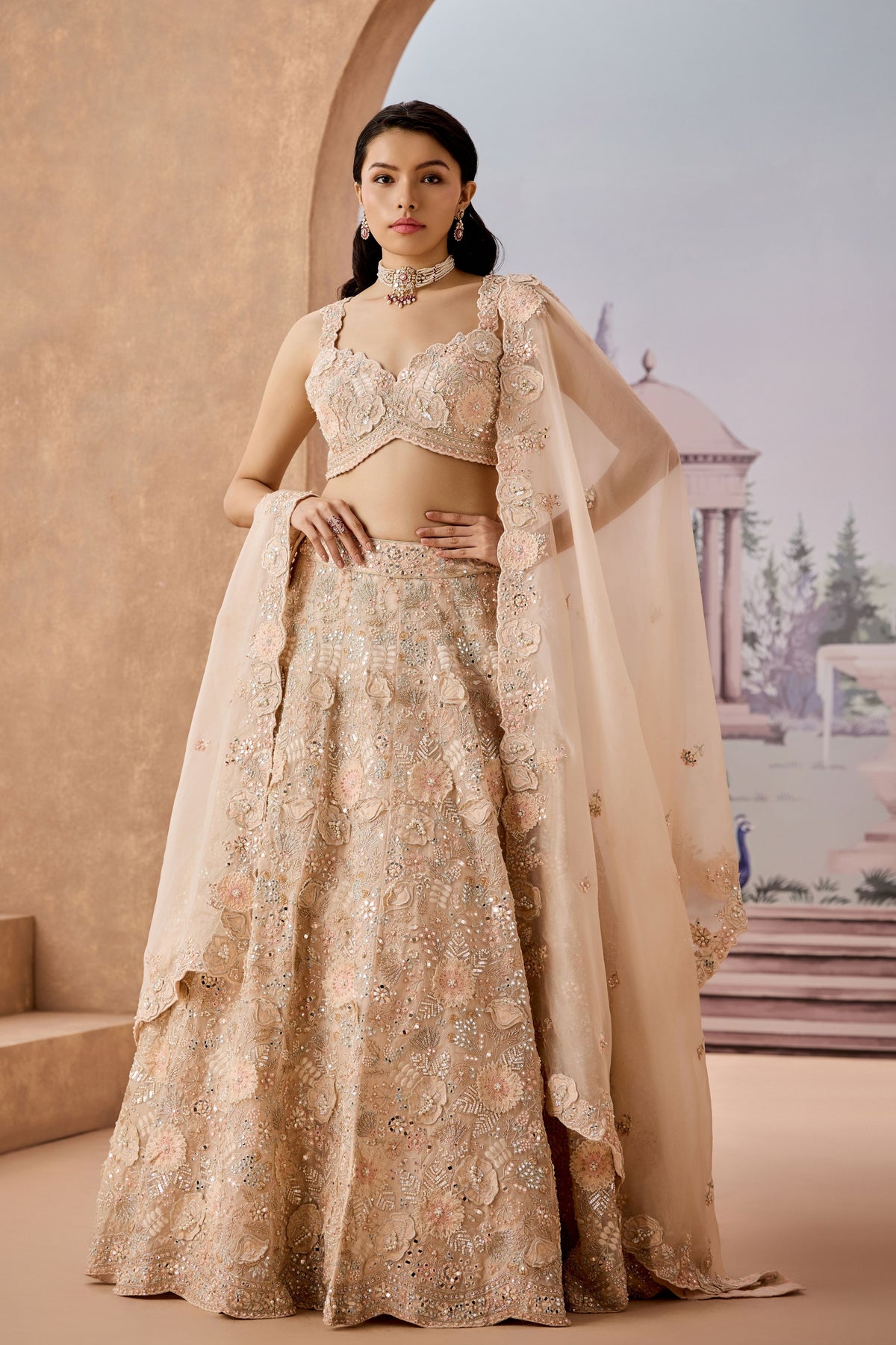 Llu Daisy 3d Lehenga Set