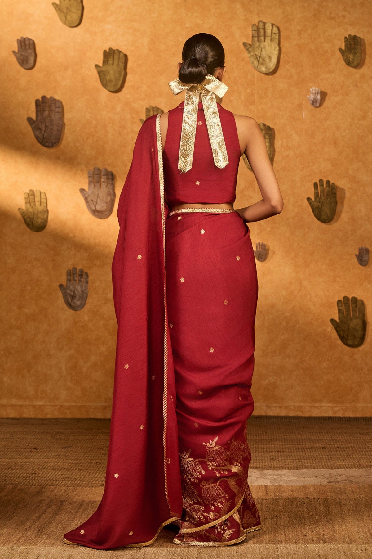 Red Zen Saree