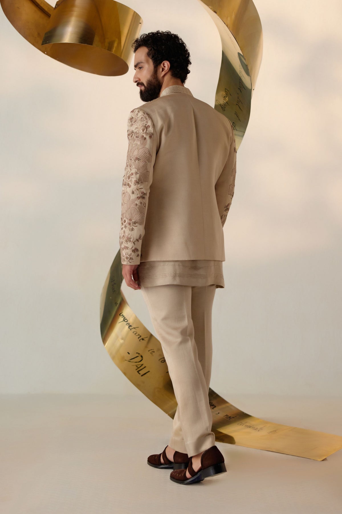 Sand Grey Short Jacket
