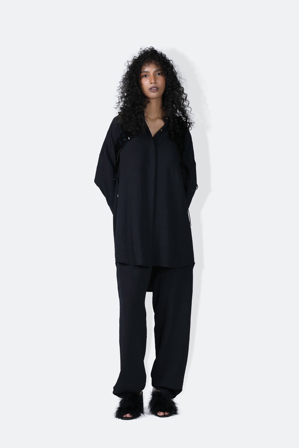 Black Moka Set With X Overlay