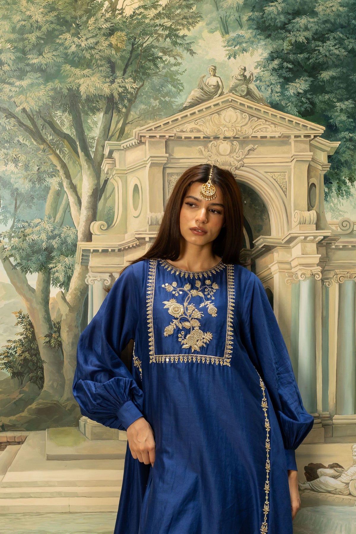 Electric Blue Kurta Set