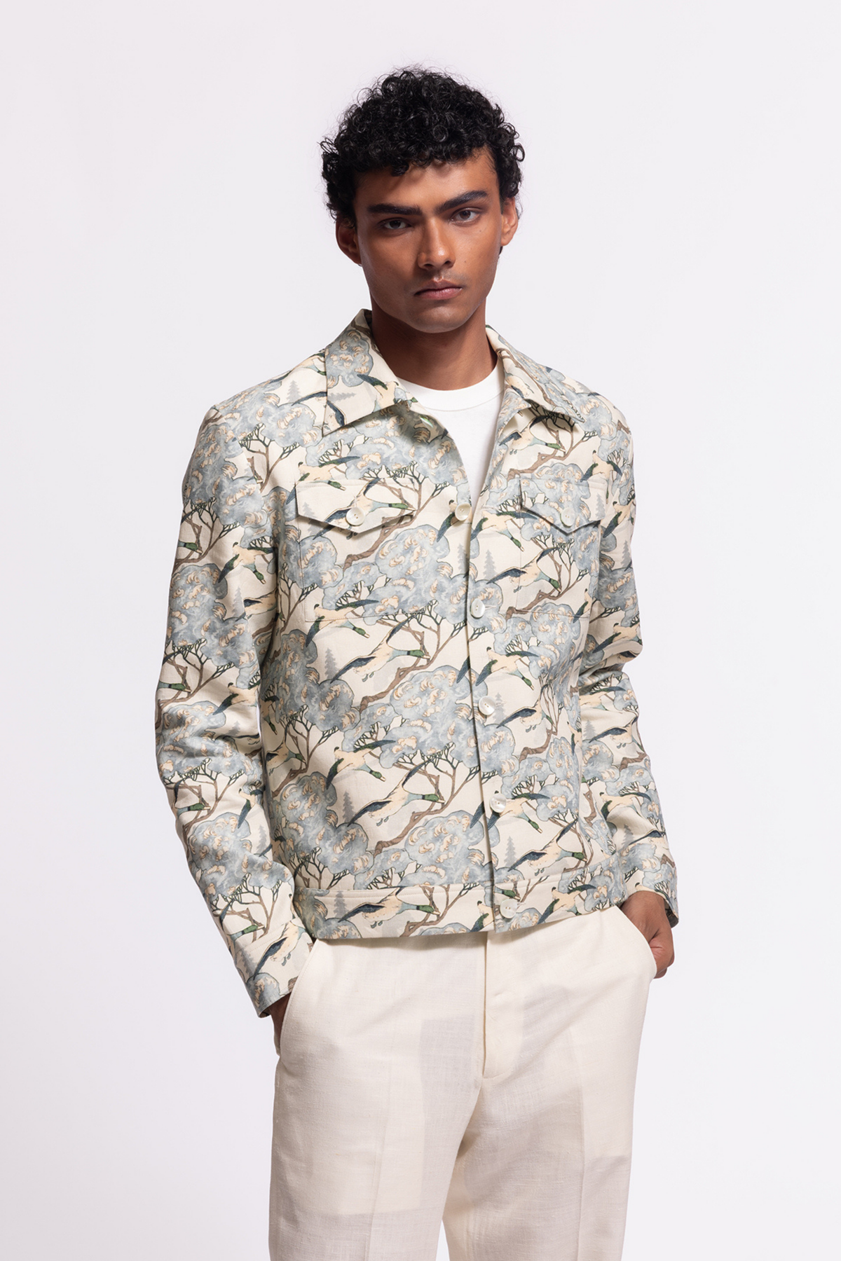 Printed Jacket With Pockets