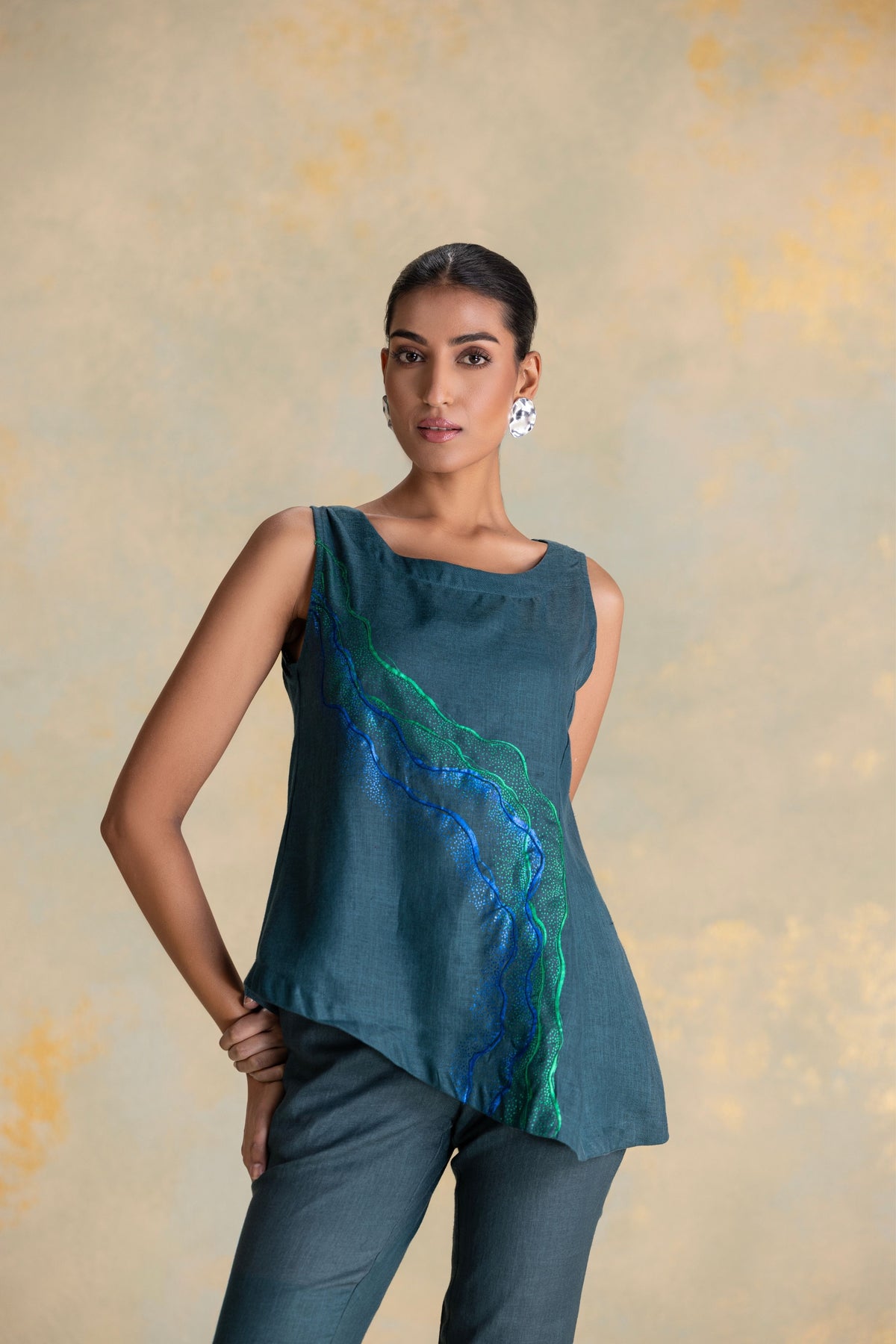 Peacock Veil Celine Co-ord Set