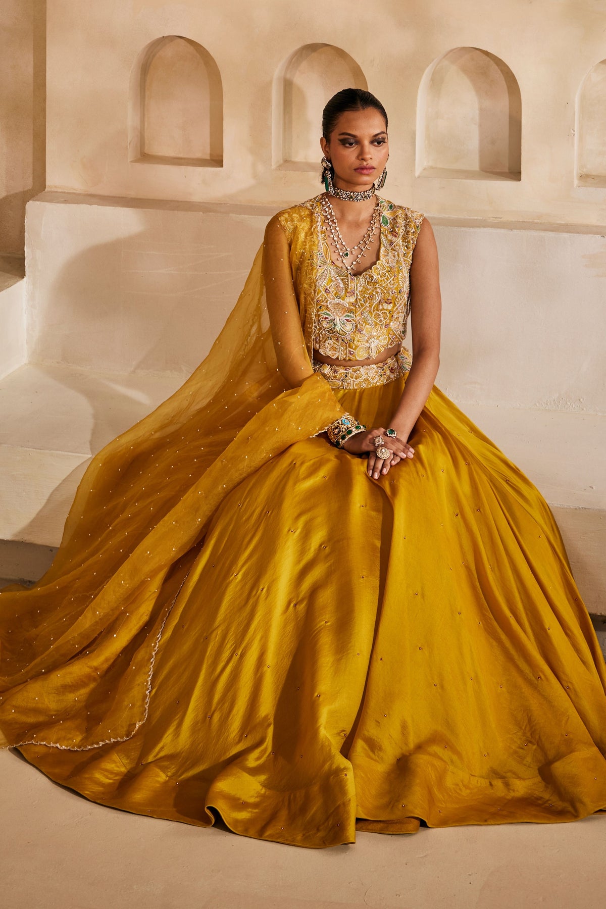 Peeli Noor Lehenga Set