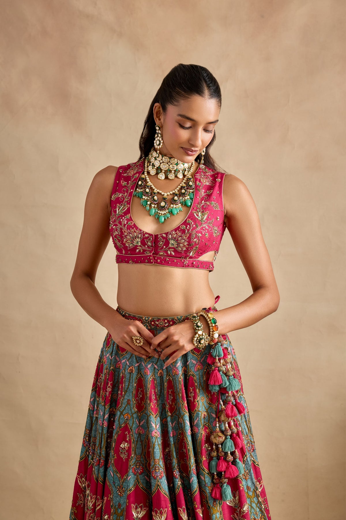 Shazia Green Lehenga Set