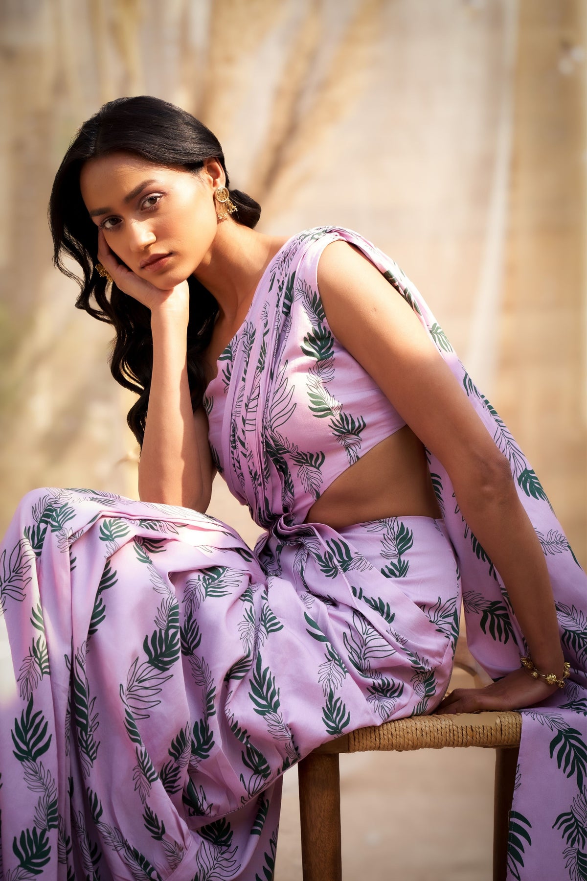 Reveria Draped Saree Dress
