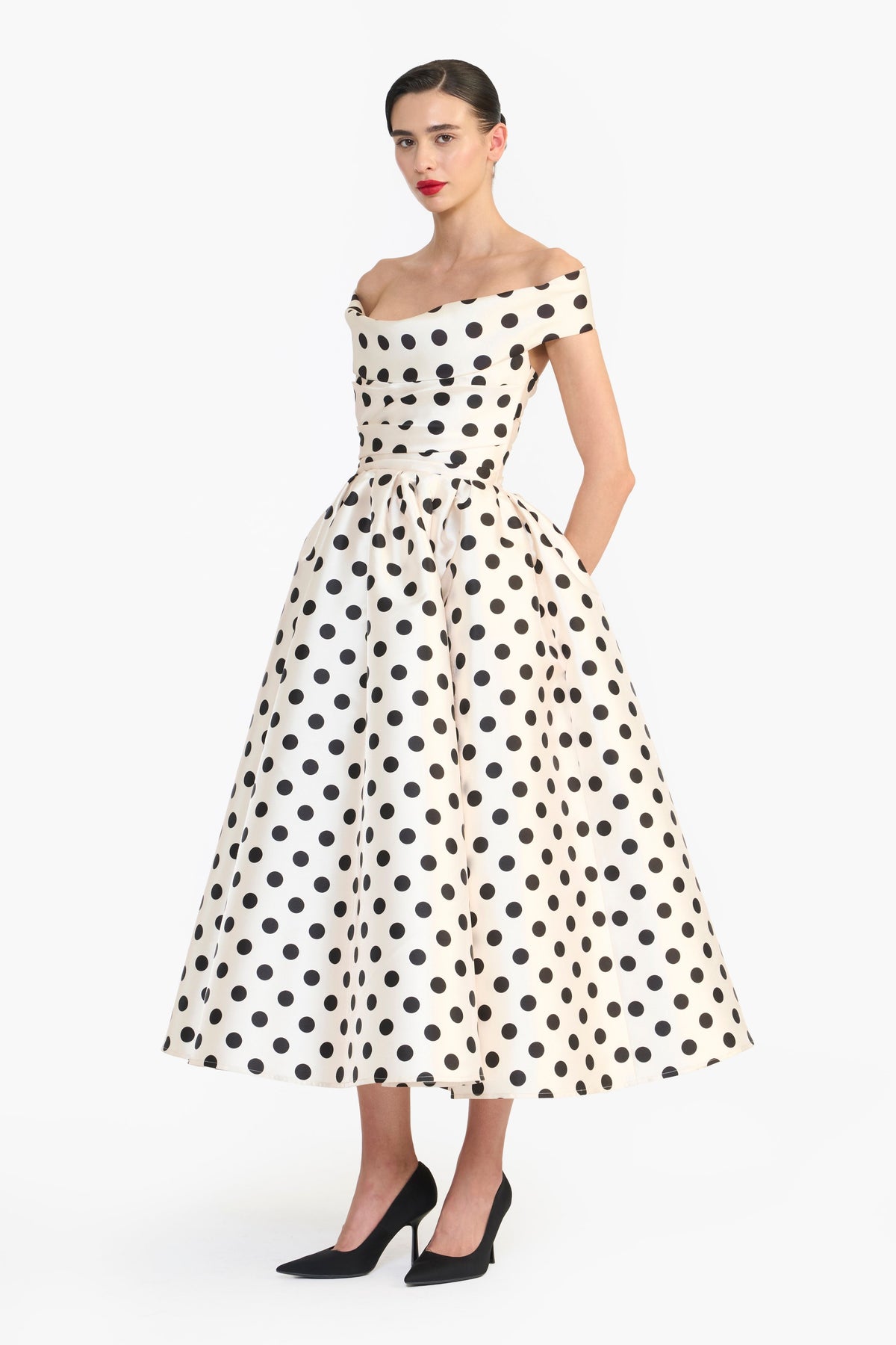 Off Shoulder Midi Dress